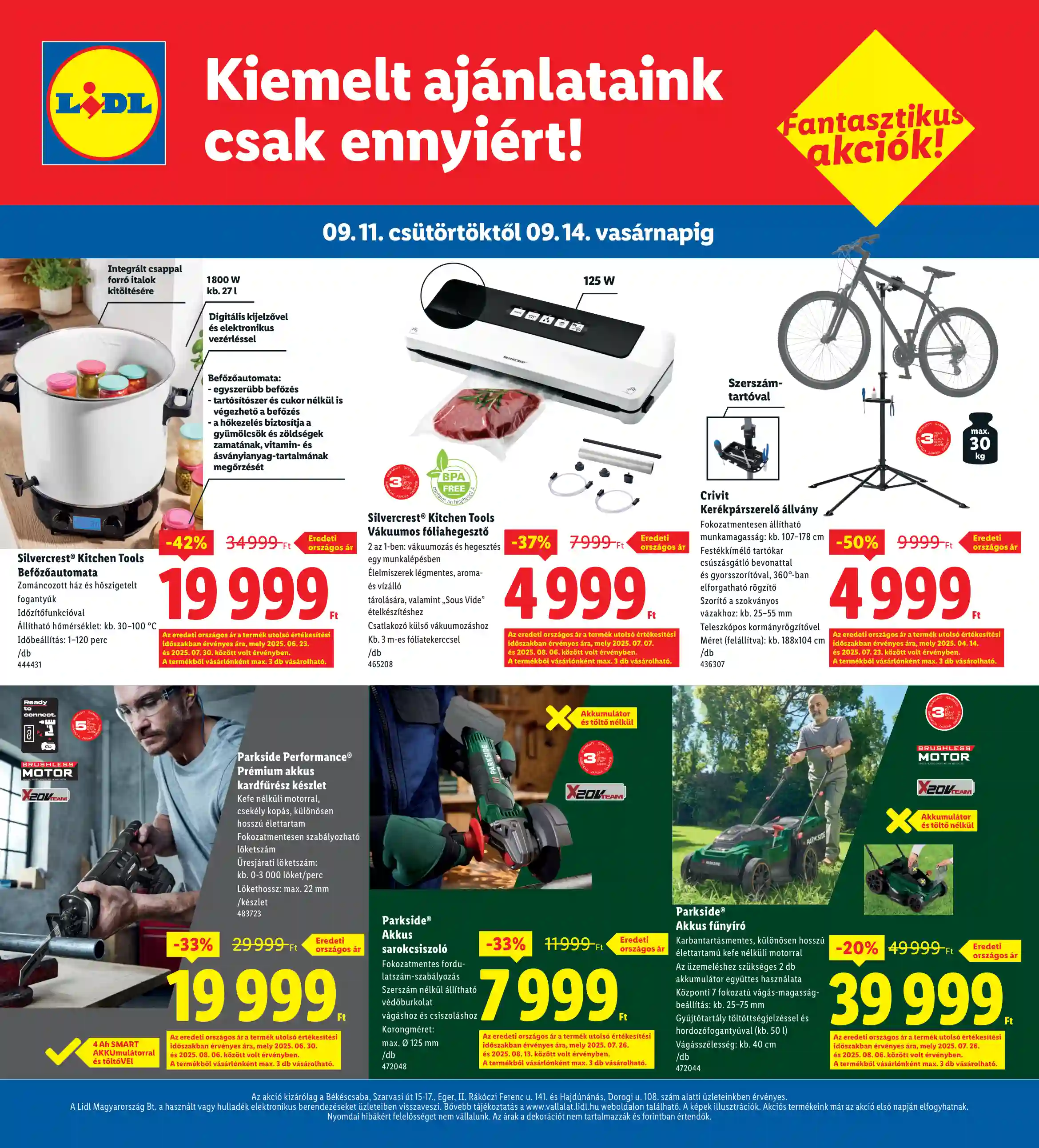 Lidl akciós újság 37. hét (Regionális akciók) (4 oldal)