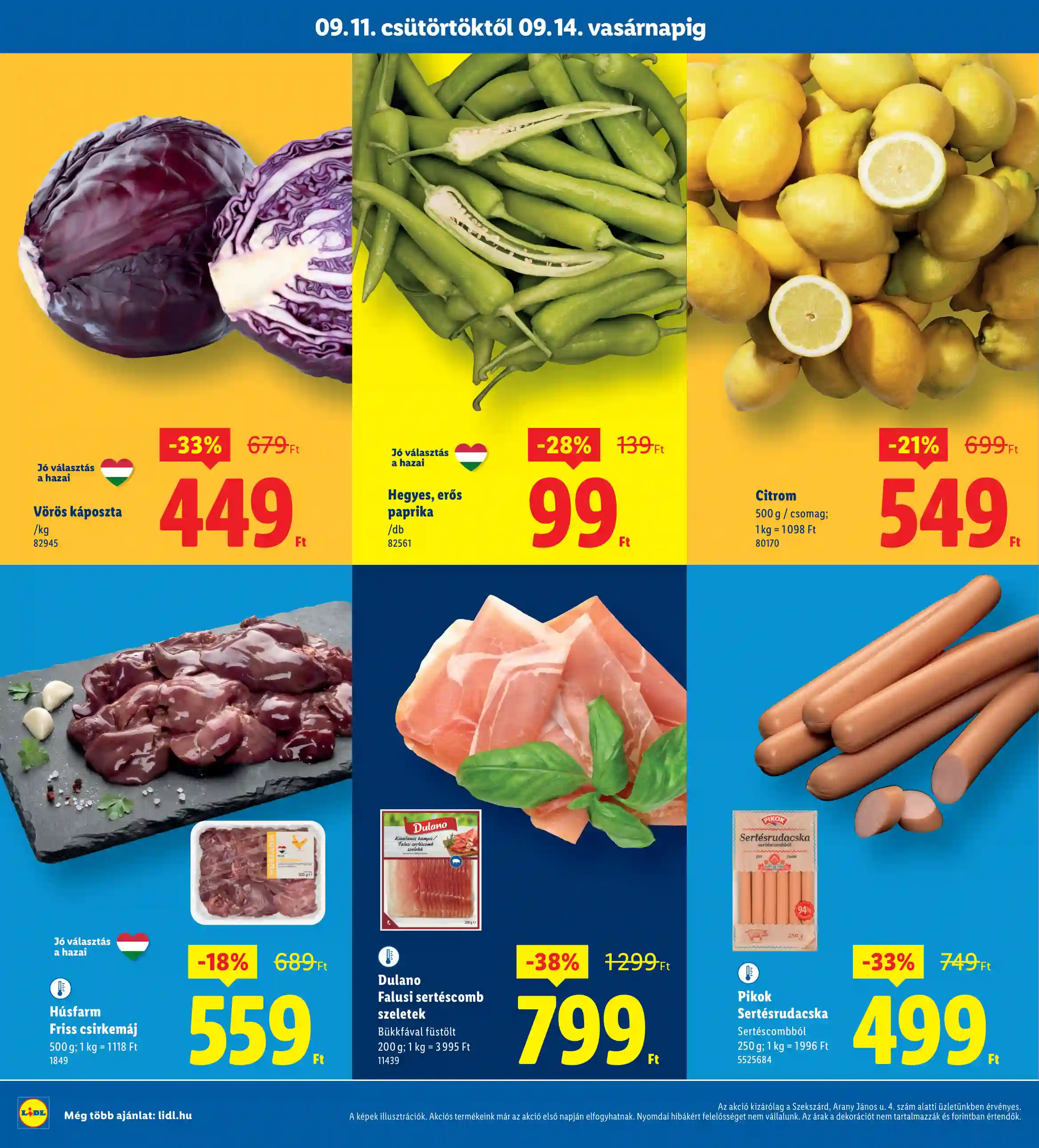 Lidl akciós újság 37. hét (Regionális akciók – Szekszárd) (2 oldal)