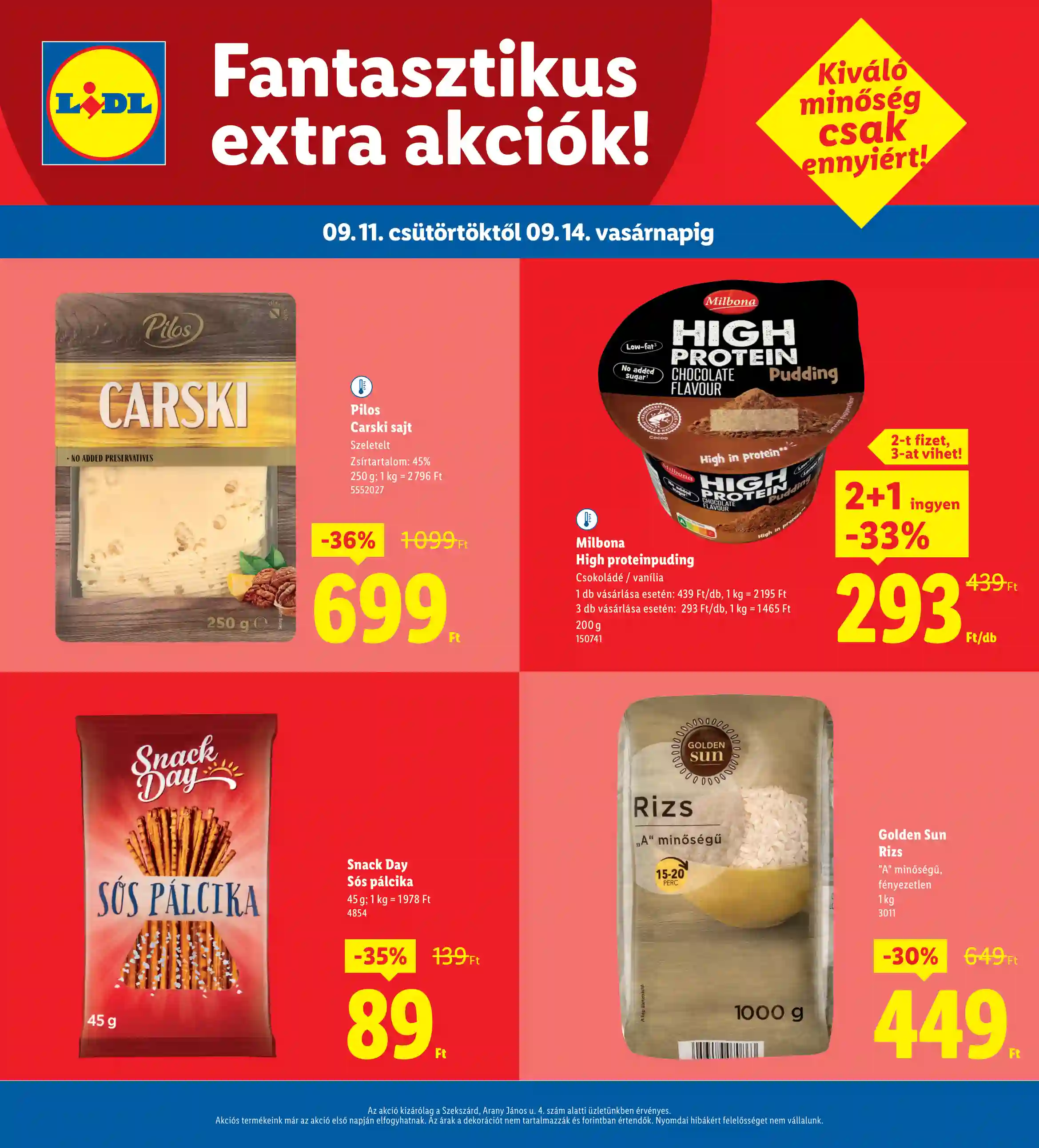 Lidl akciós újság 37. hét (Regionális akciók – Szekszárd) (4 oldal)