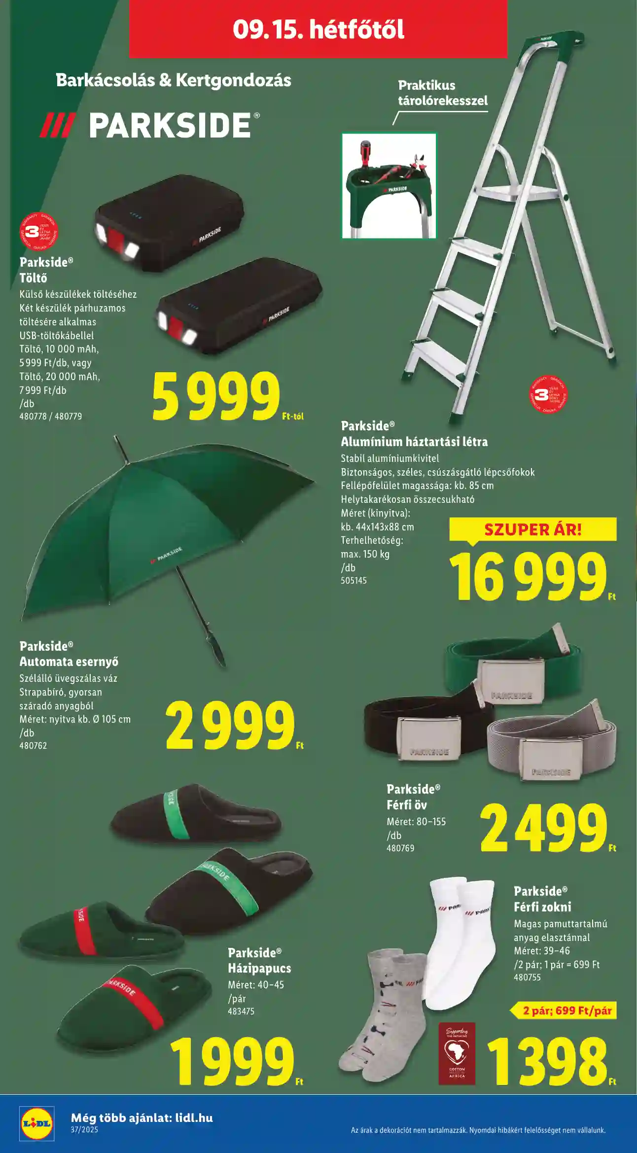 Lidl akciós újság 37. hét (Érvényes 09.11-től) (43 oldal)