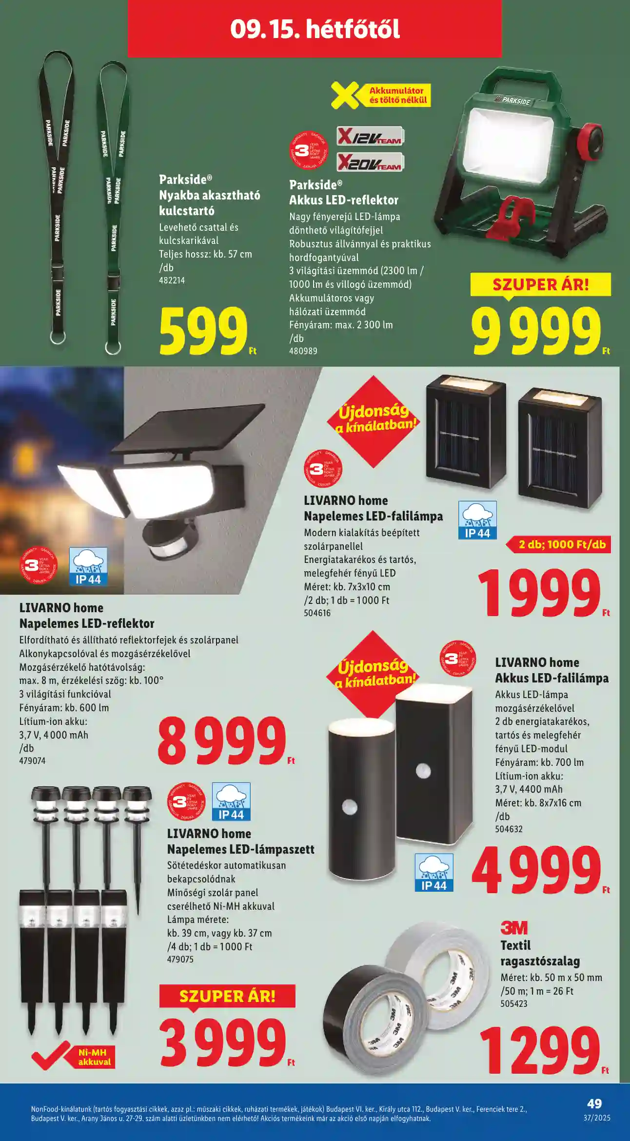 Lidl akciós újság 37. hét (Érvényes 09.11-től) (44 oldal)