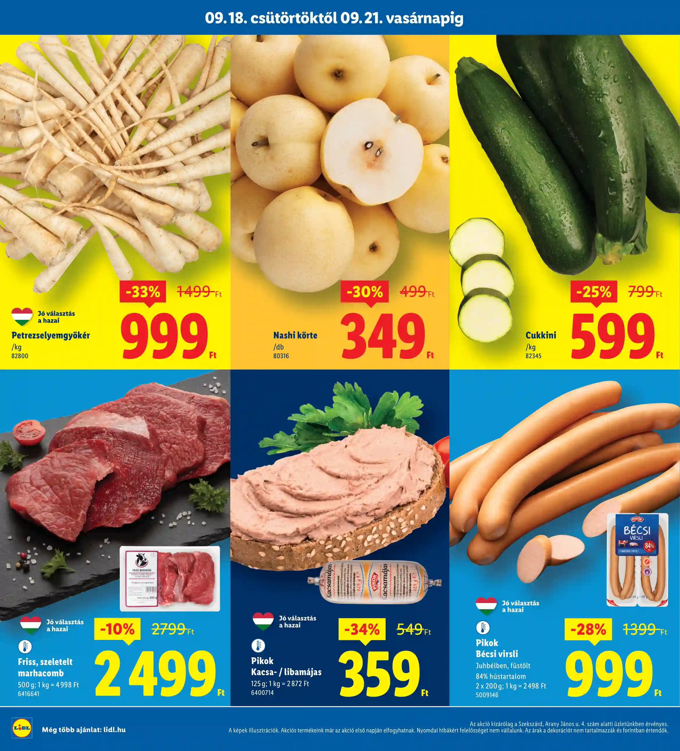 Lidl akciós újság 38. hét (Regionális akciók – Szekszárd) (2 oldal)
