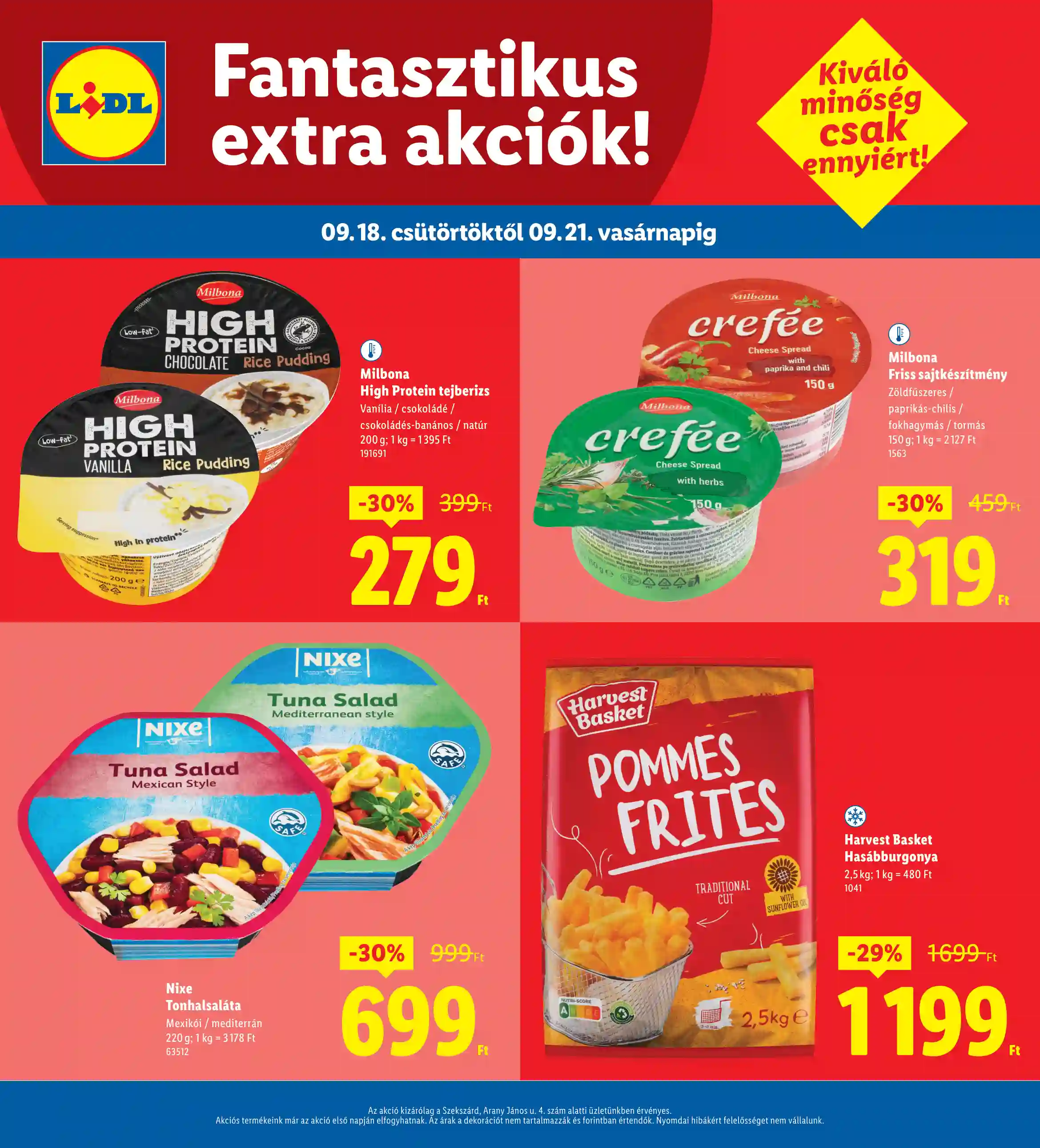 Lidl akciós újság 38. hét (Regionális akciók – Szekszárd) (4 oldal)
