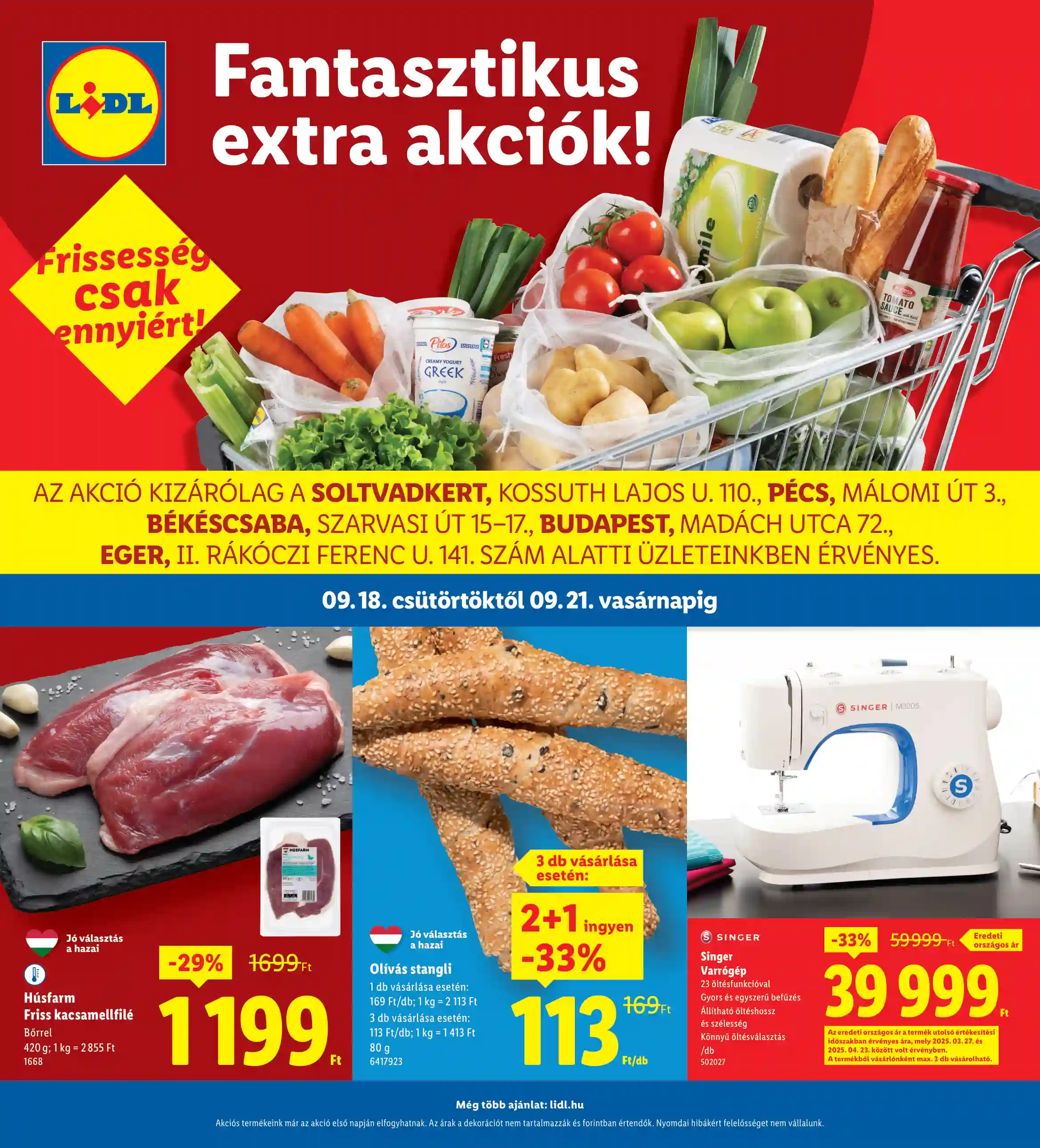 LIDL Regionális akciók 38.hét