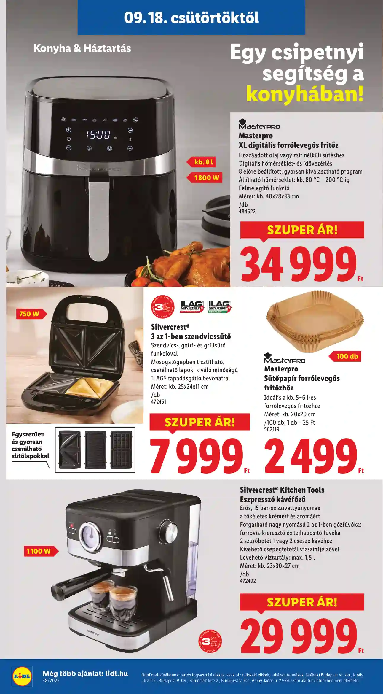 Lidl akciós újság 38. hét (Érvényes 09.18-tól) (17 oldal)