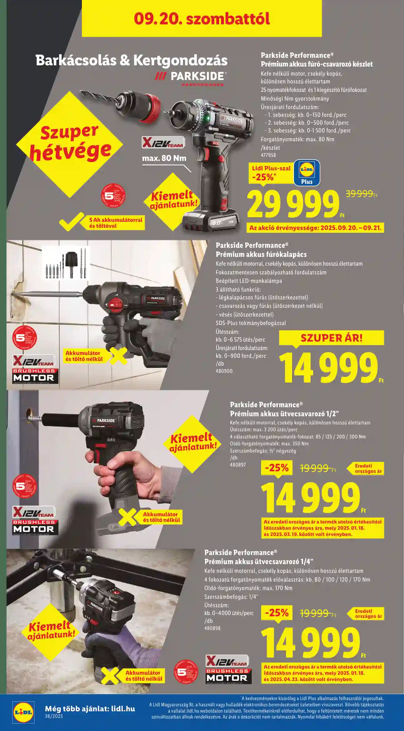 Lidl akciós újság 38. hét (Érvényes 09.18-tól) (19 oldal)