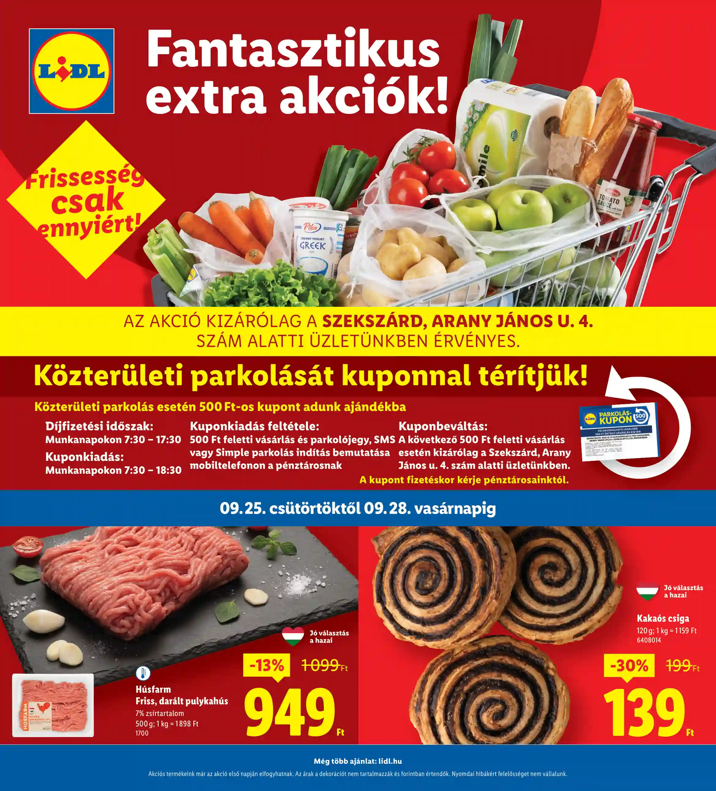 LIDL Regionális akciók – Szekszárd 39.hét