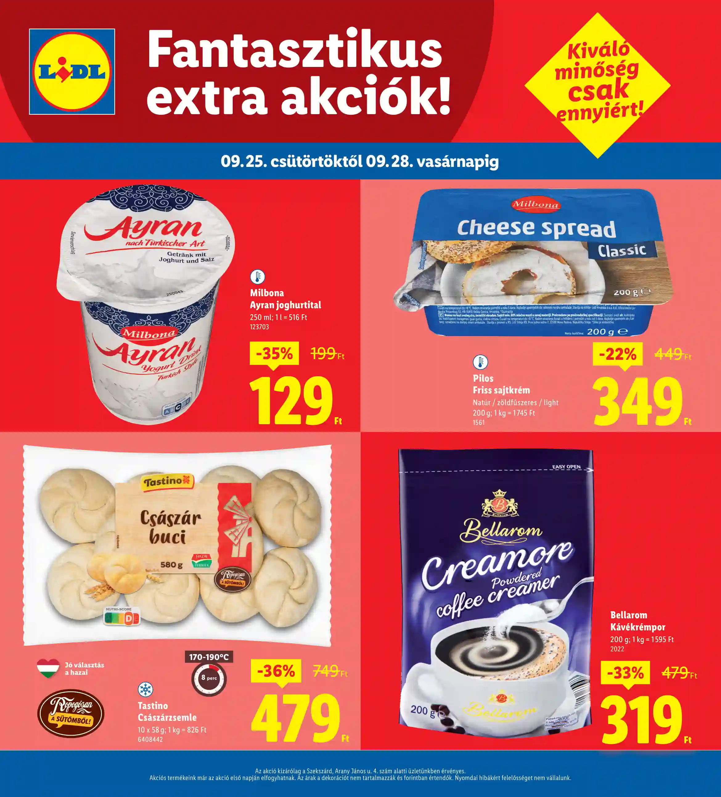 Lidl akciós újság 39. hét (Regionális akciók – Szekszárd) (4 oldal)
