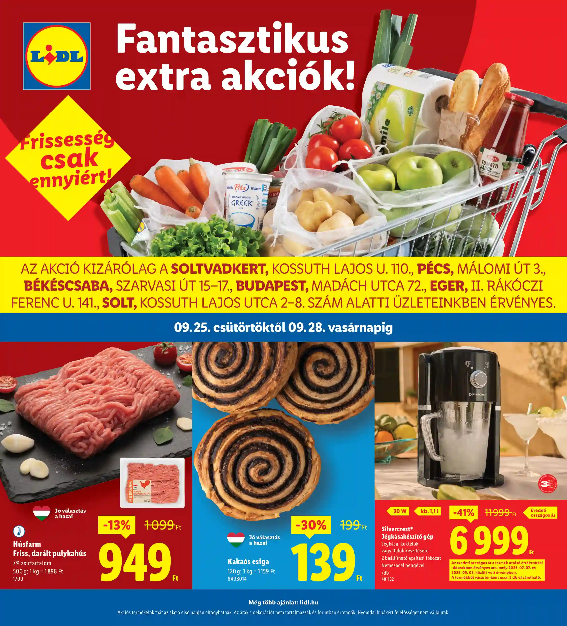 LIDL Regionális akciók 39.hét