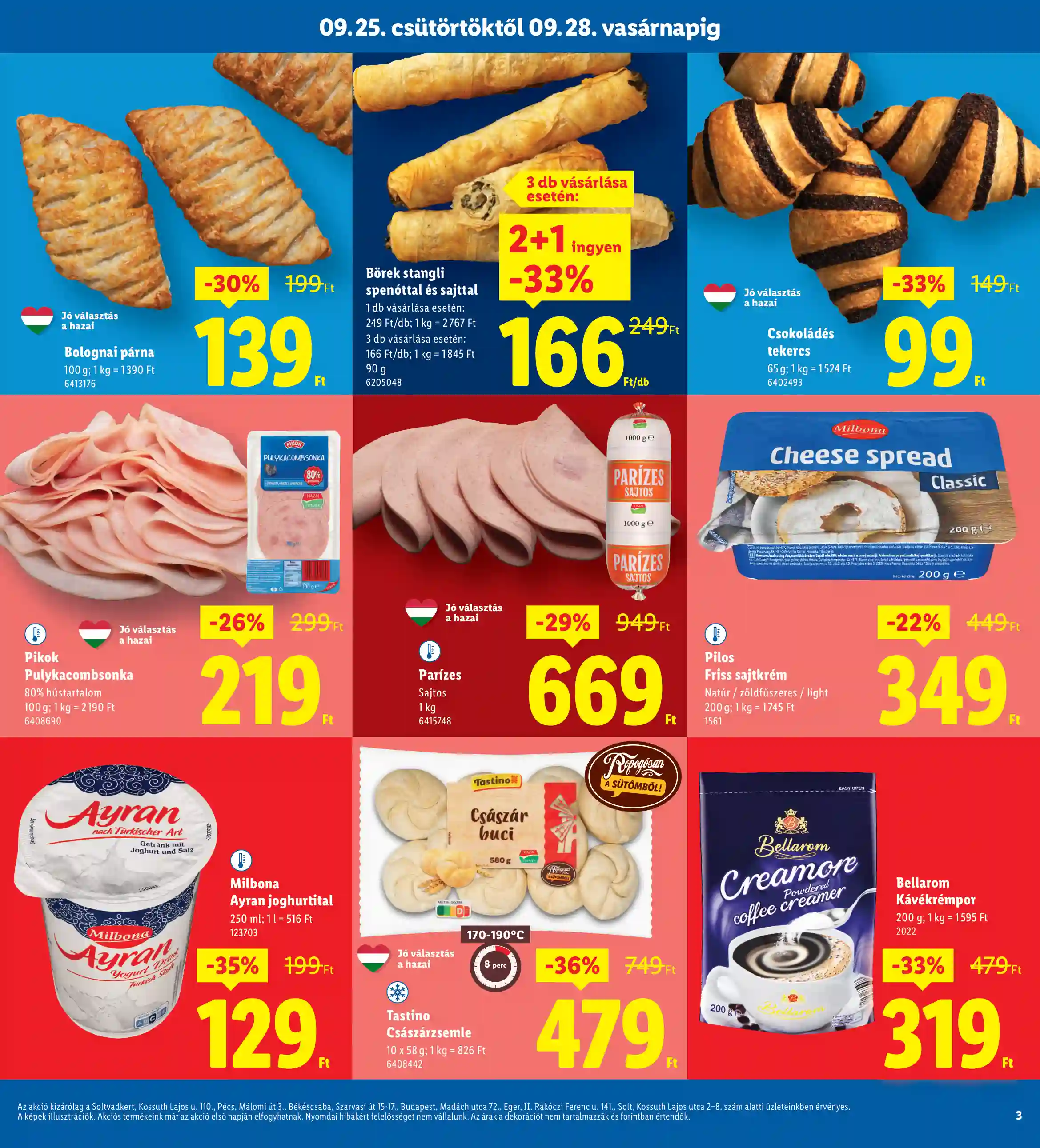 Lidl akciós újság 39. hét (Regionális akciók) (3 oldal)