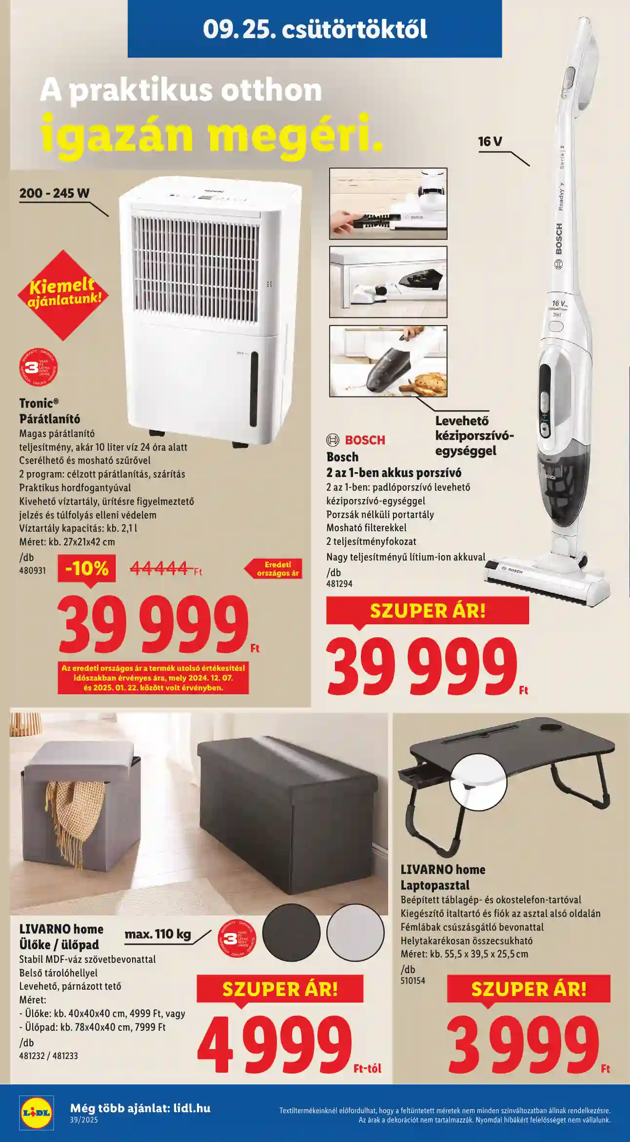 Lidl akciós újság 39. hét (Érvényes 09.25-től) (19 oldal)