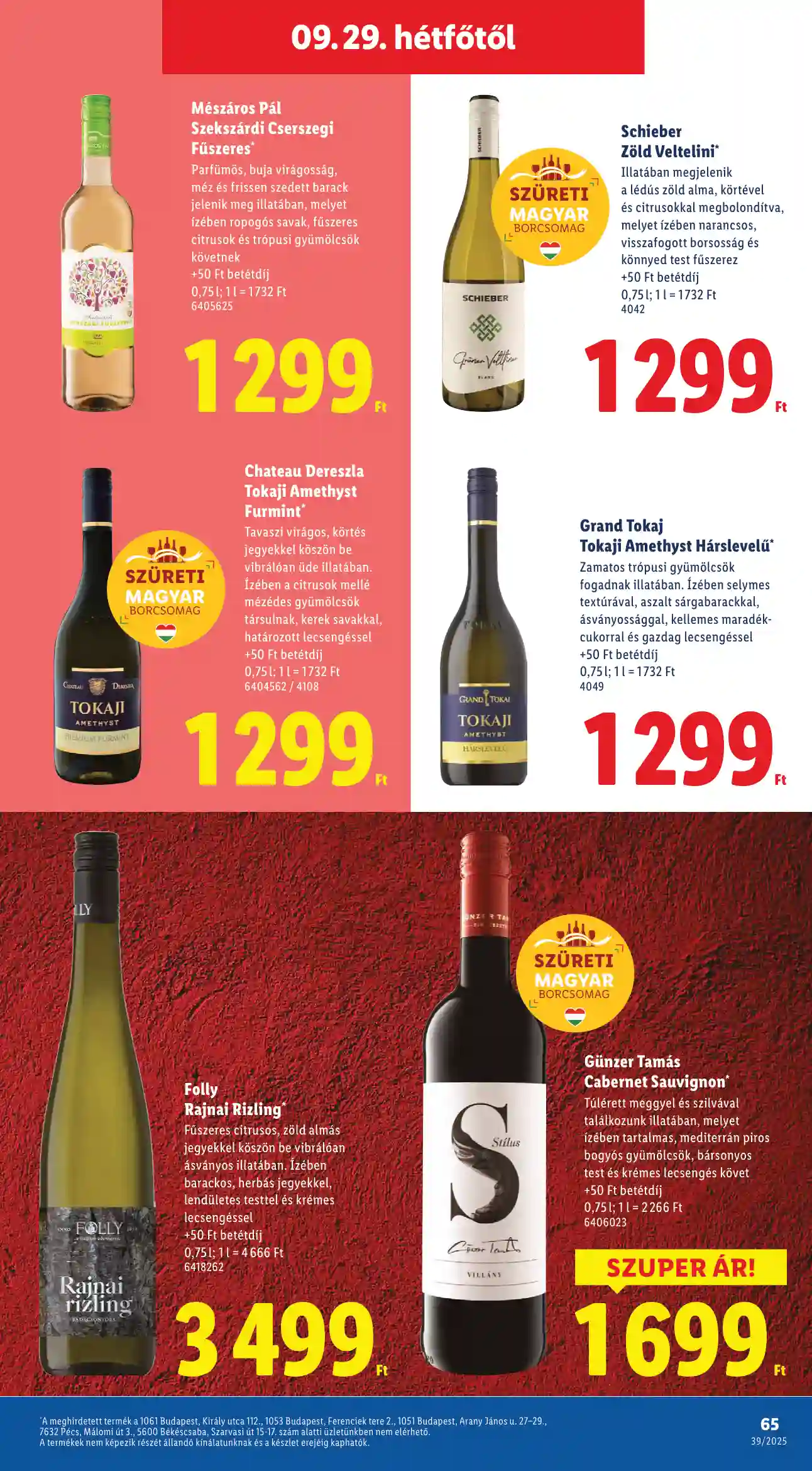 Lidl akciós újság 39. hét (Érvényes 09.25-től) (62 oldal)