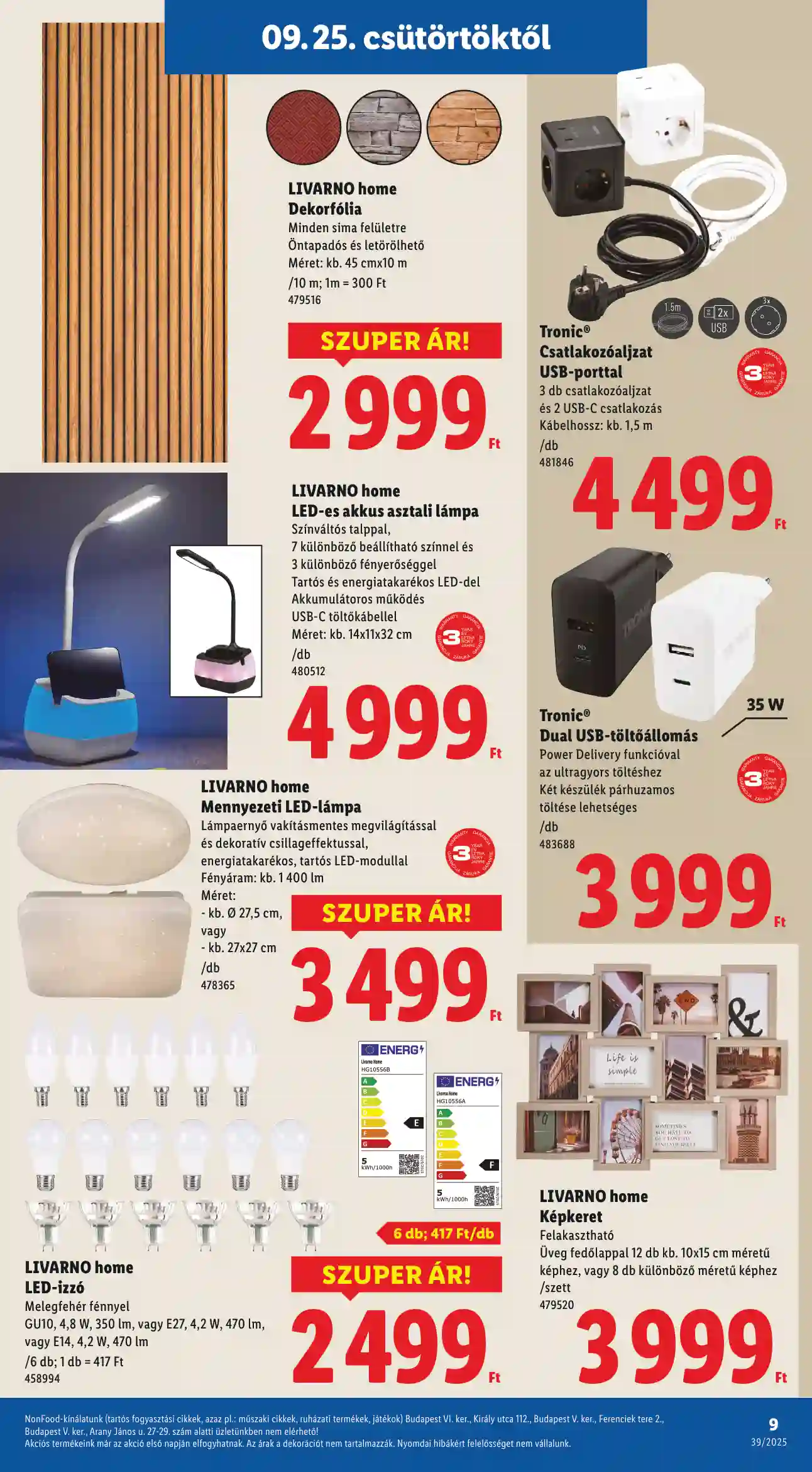 Lidl akciós újság 39. hét (Érvényes 09.25-től) (20 oldal)