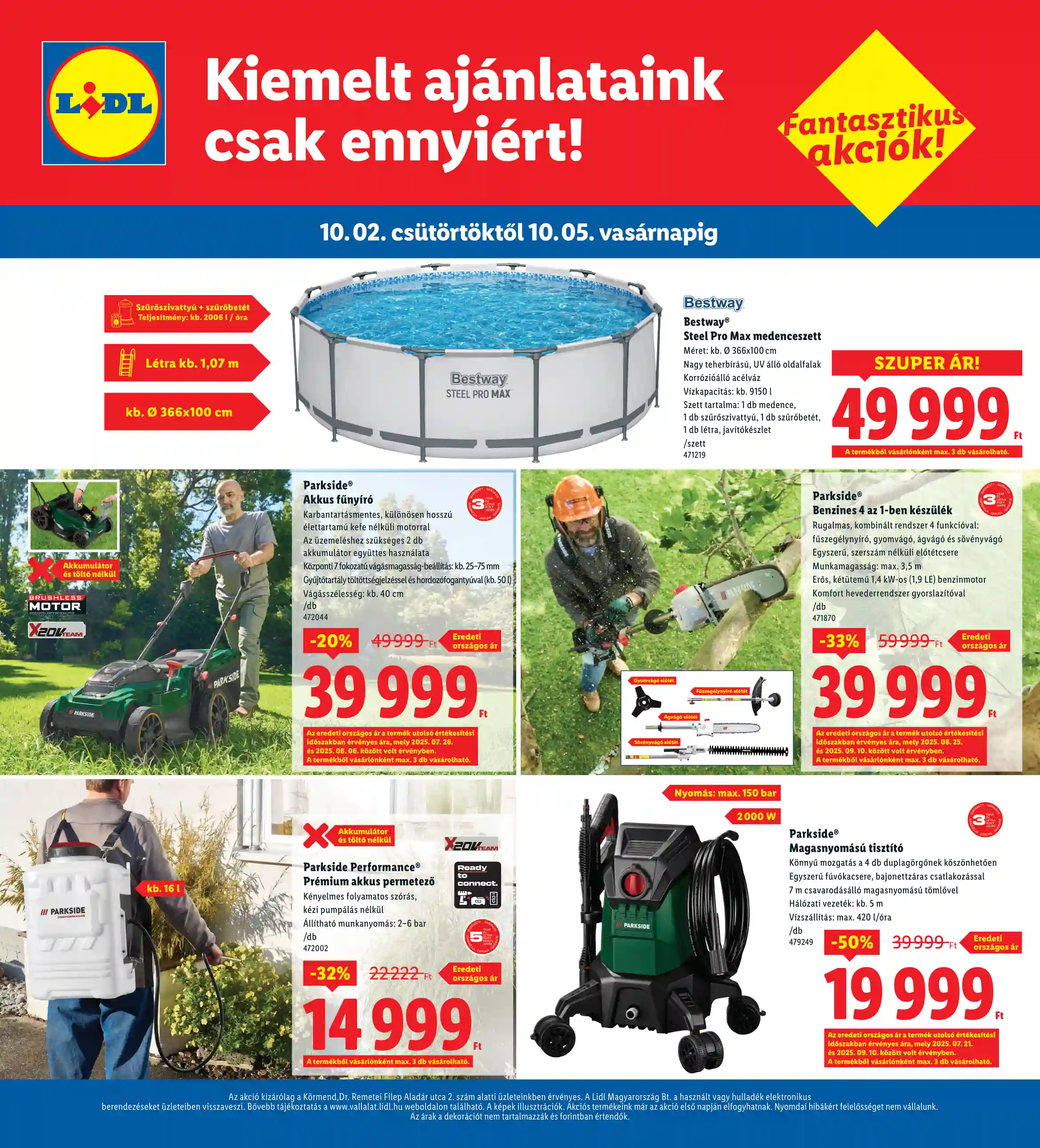 Lidl akciós újság 40. hét (Regionális akciók – Körmend) (4 oldal)