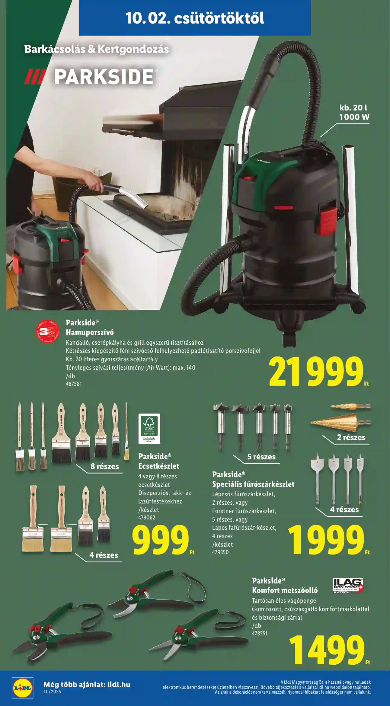 Lidl akciós újság 40. hét (Érvényes 10.02-től) (4 oldal)