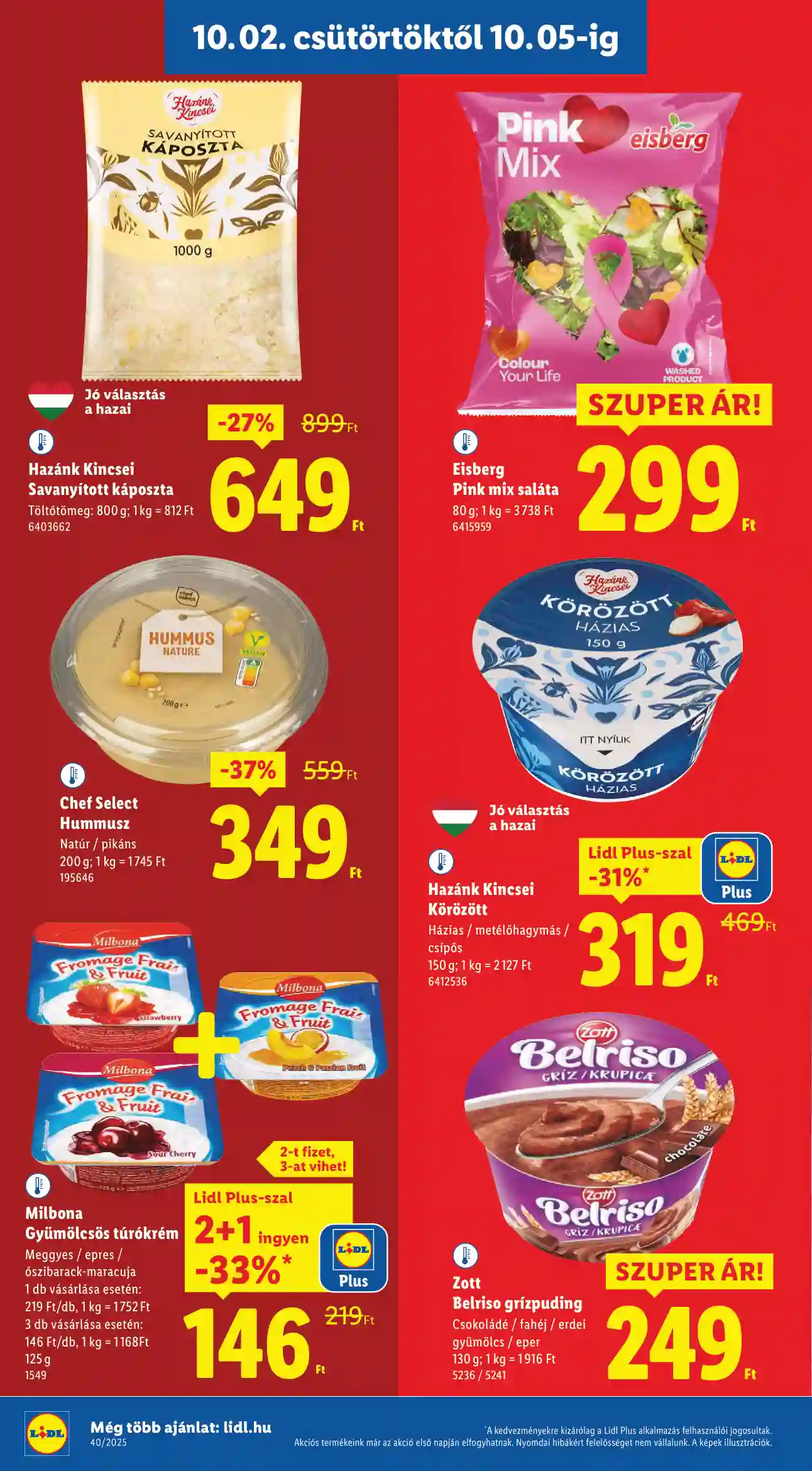 Lidl akciós újság 40. hét (Érvényes 10.02-től) (4 oldal)