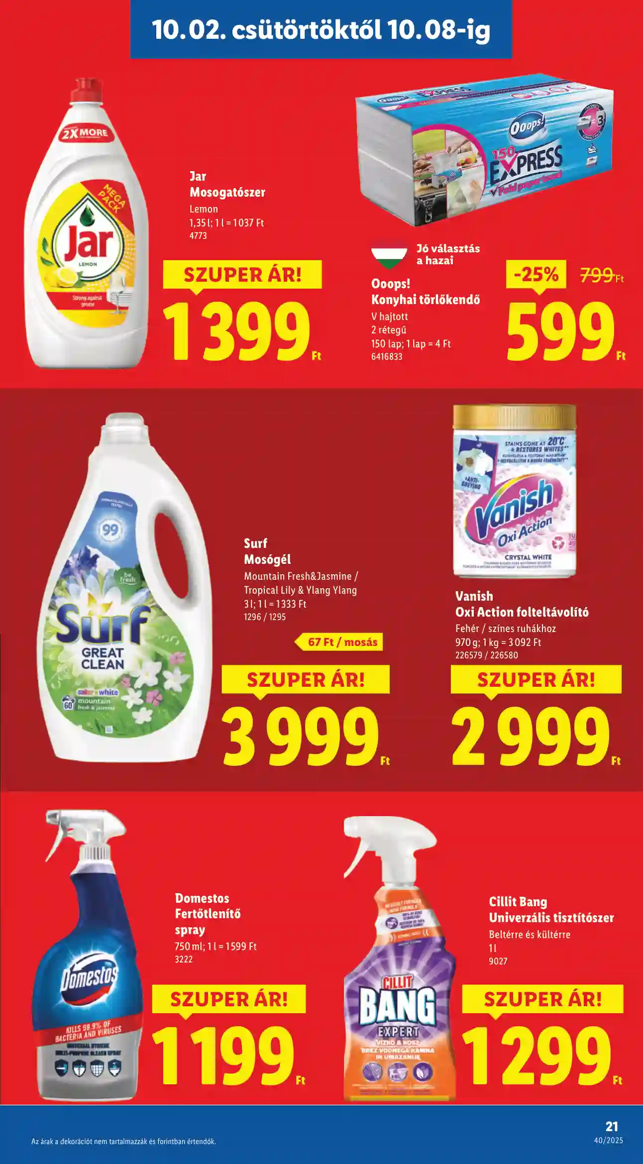 Lidl akciós újság 40. hét (Érvényes 10.02-től) (14 oldal)