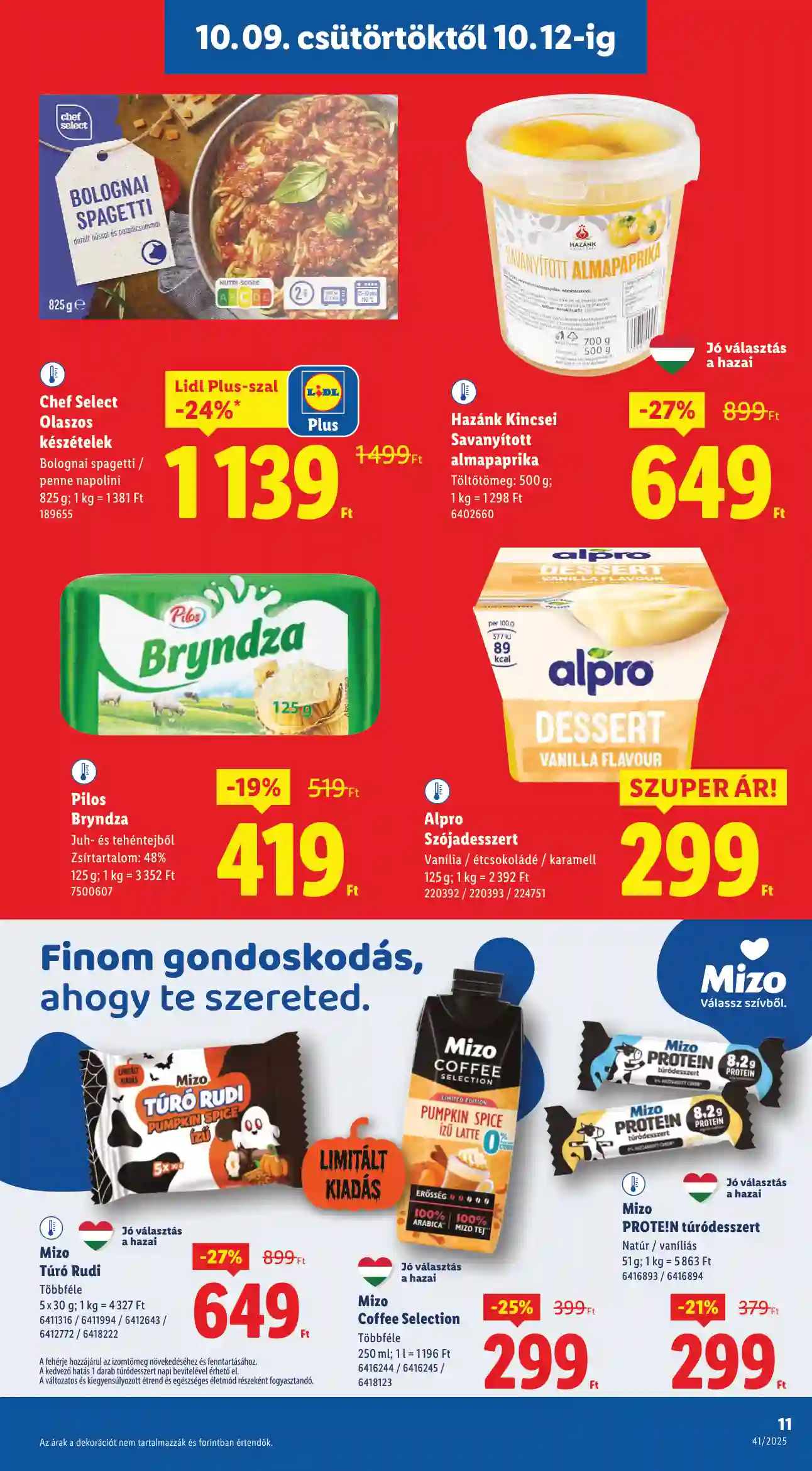 Lidl akciós újság 41. hét (Érvényes 10.09-től) (3 oldal)
