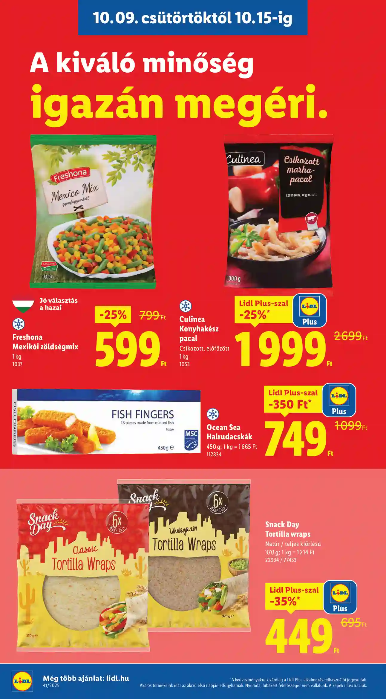 Lidl akciós újság 41. hét (Érvényes 10.09-től) (4 oldal)