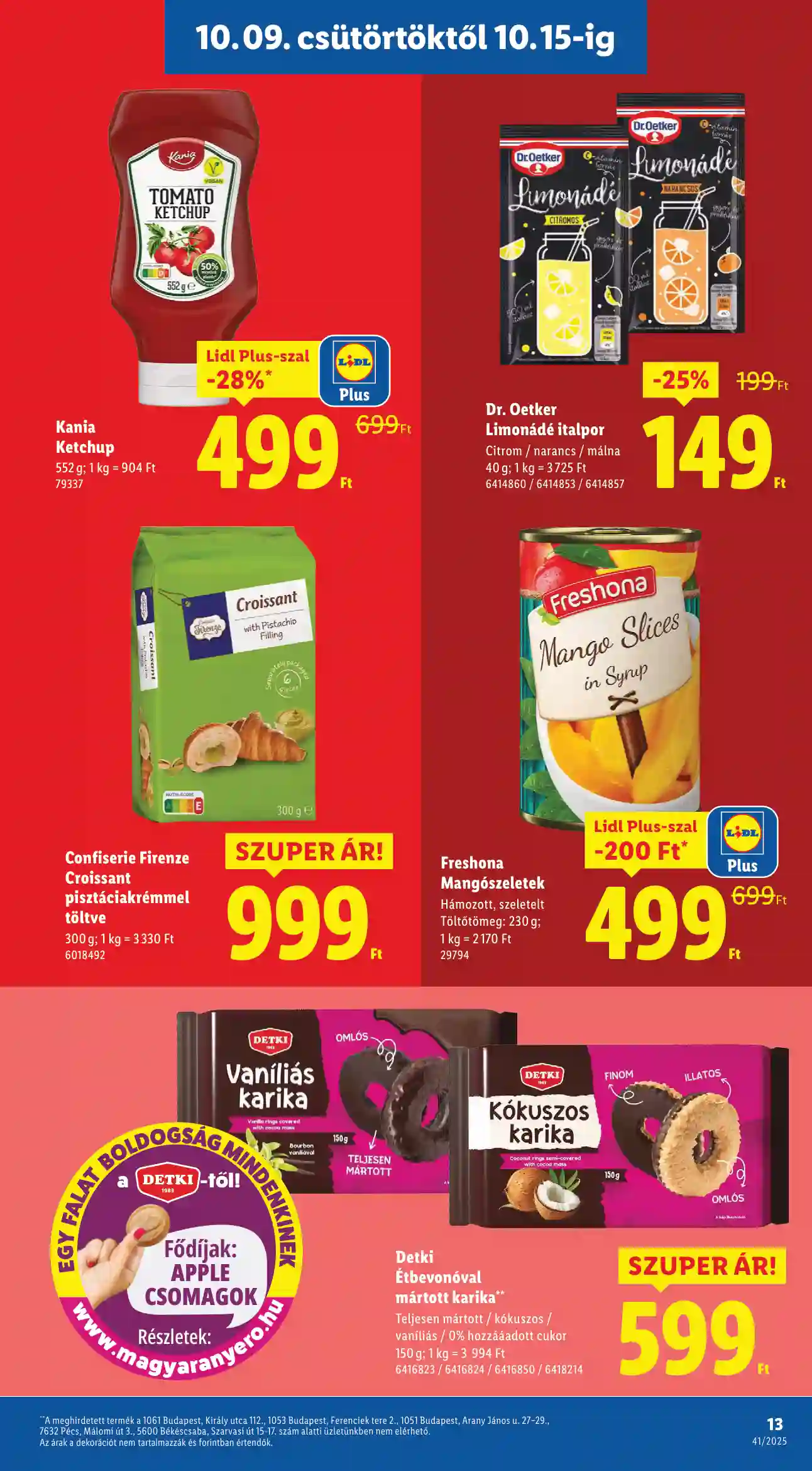 Lidl akciós újság 41. hét (Érvényes 10.09-től) (5 oldal)