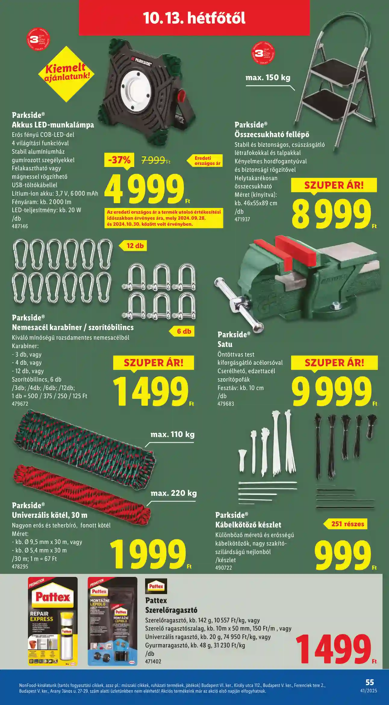 Lidl akciós újság 41. hét (Érvényes 10.09-től) (51 oldal)