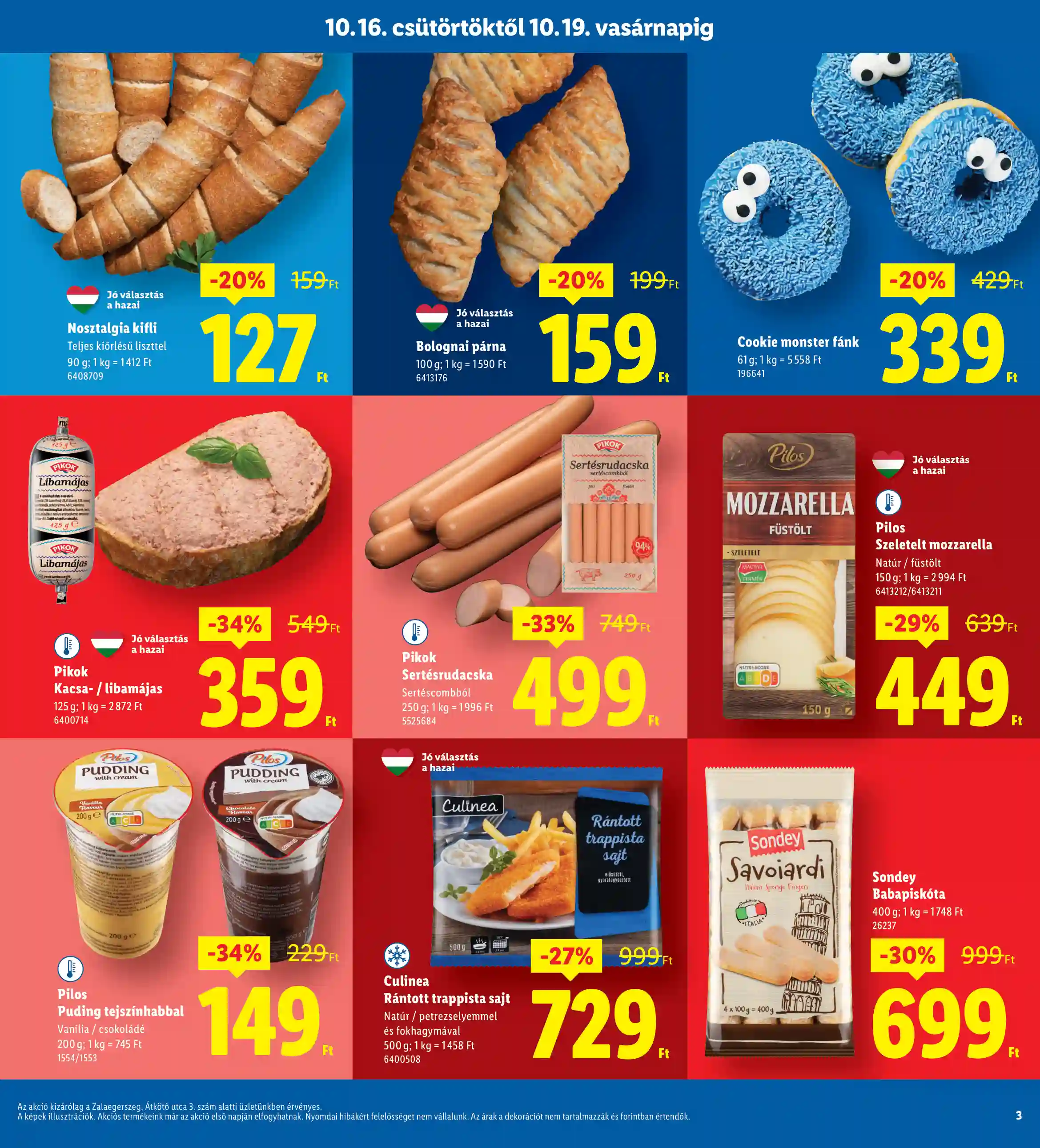 Lidl akciós újság 42. hét (Regionális akciók – Zalaegerszeg) (3 oldal)