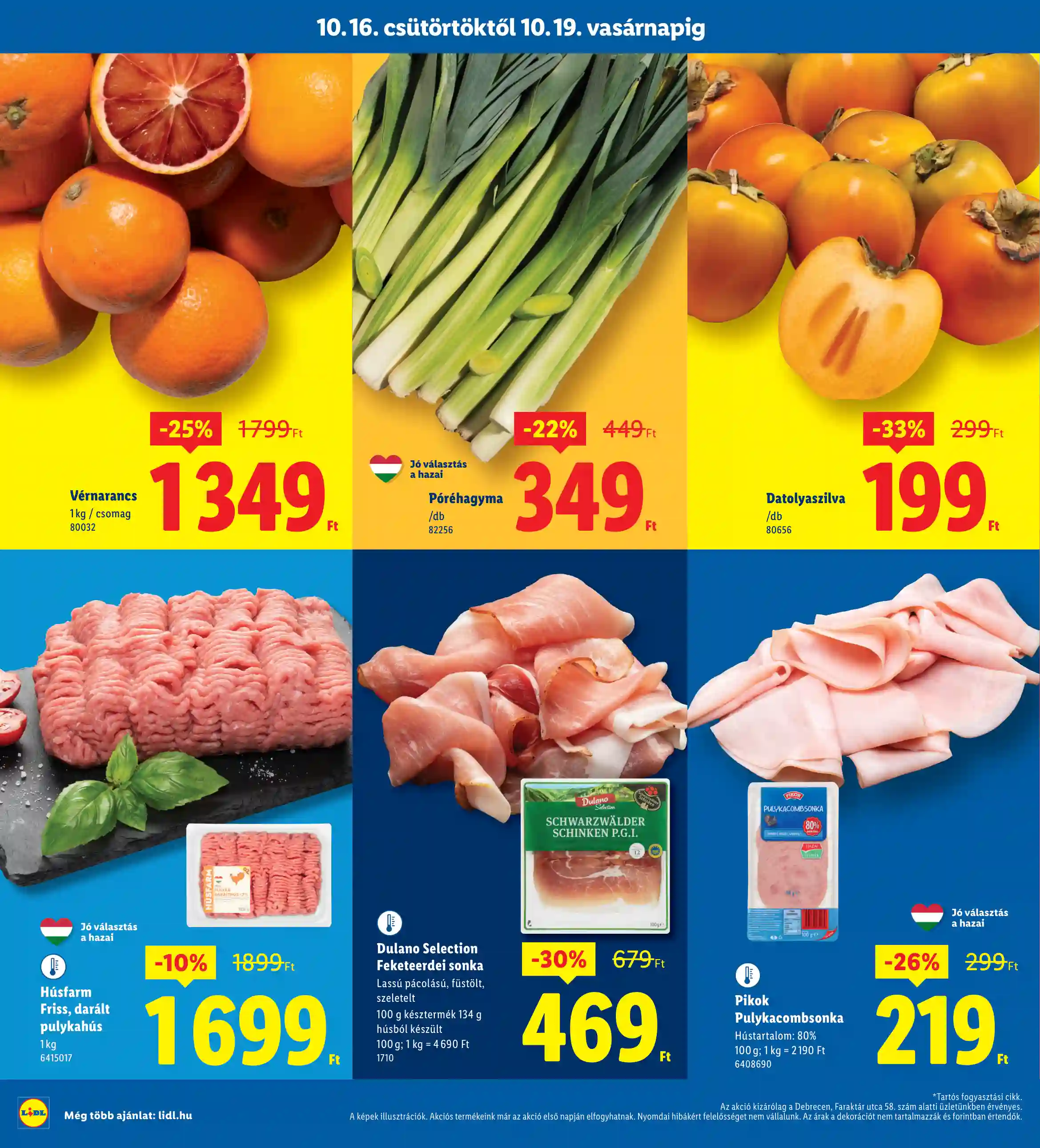 Lidl akciós újság 42. hét (Regionális akciók – Debrecen) (2 oldal)