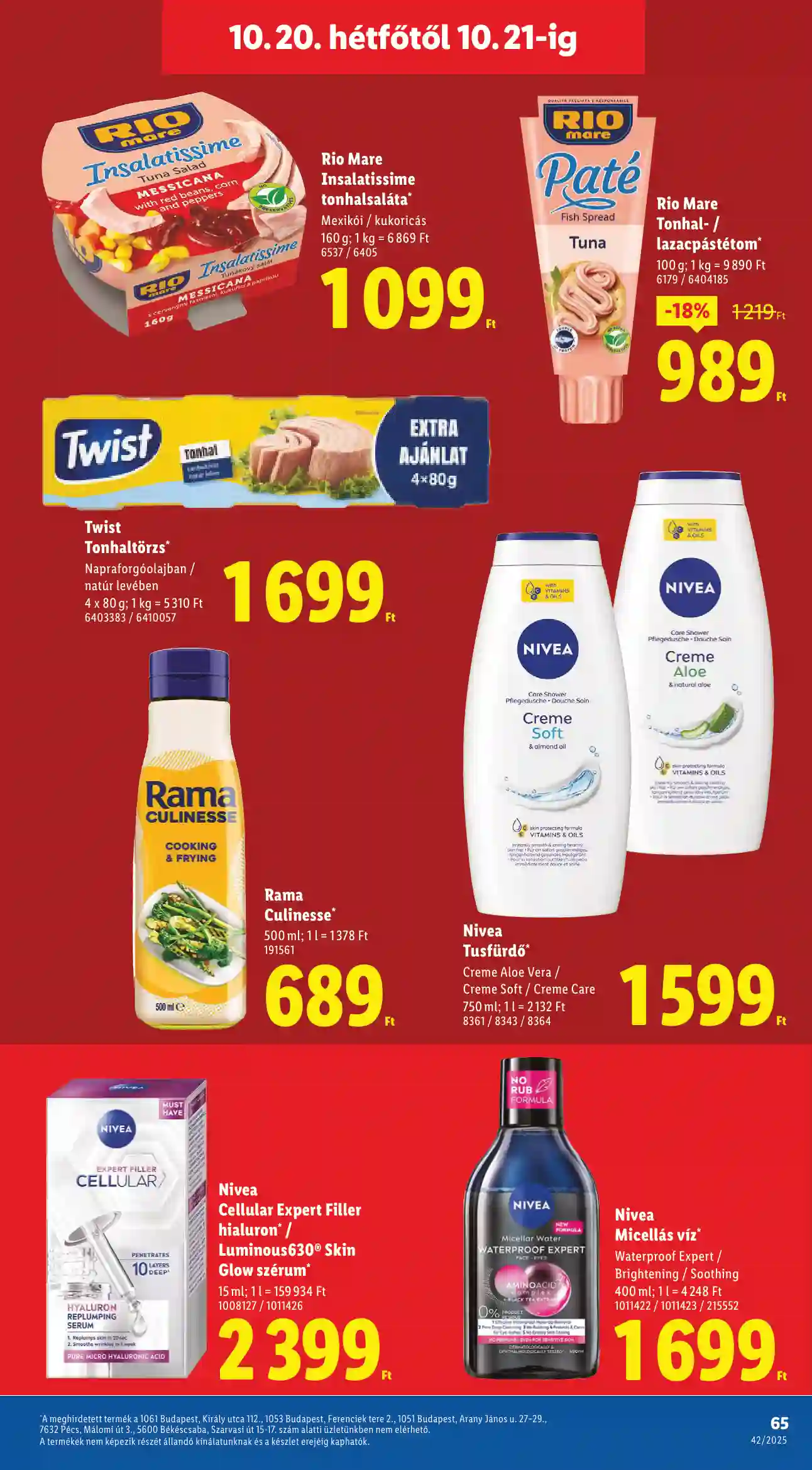 Lidl akciós újság 42. hét (Érvényes 10.16-től) (62 oldal)