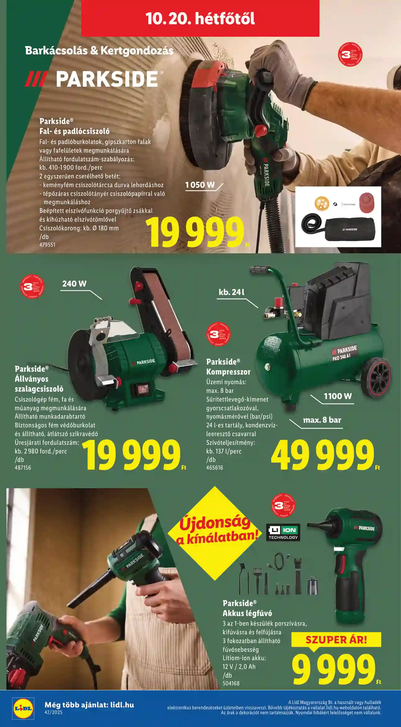 Lidl akciós újság 42. hét (Érvényes 10.16-tól) (10 oldal)