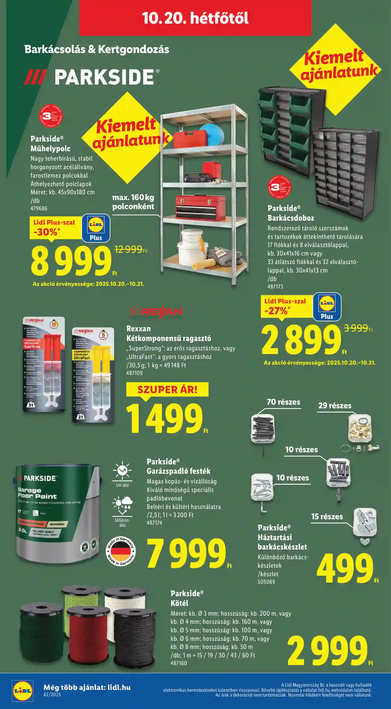 Lidl akciós újság 42. hét (Érvényes 10.16-tól) (12 oldal)