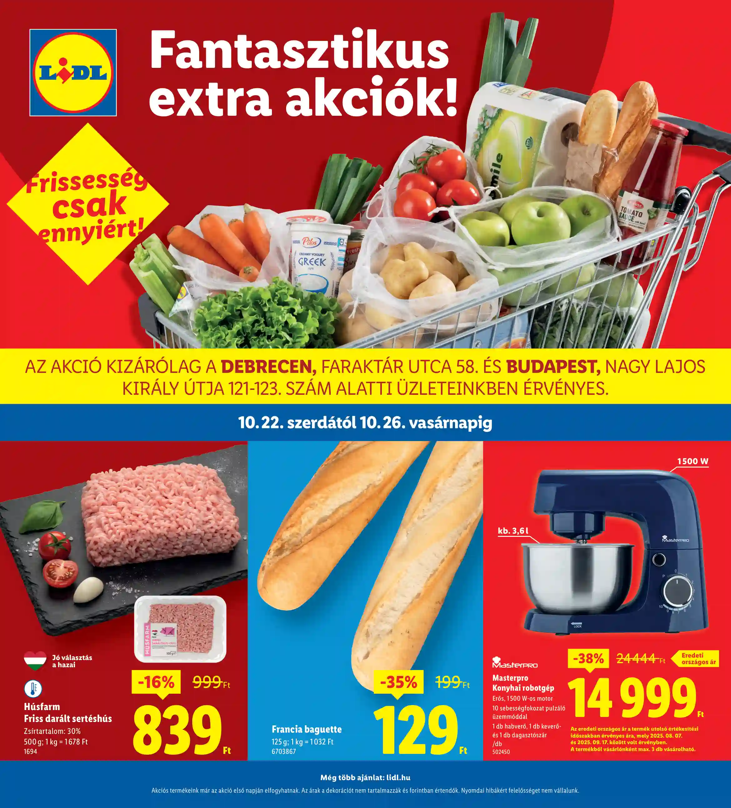 LIDL Regionális akciók – Debrecen 43.hét