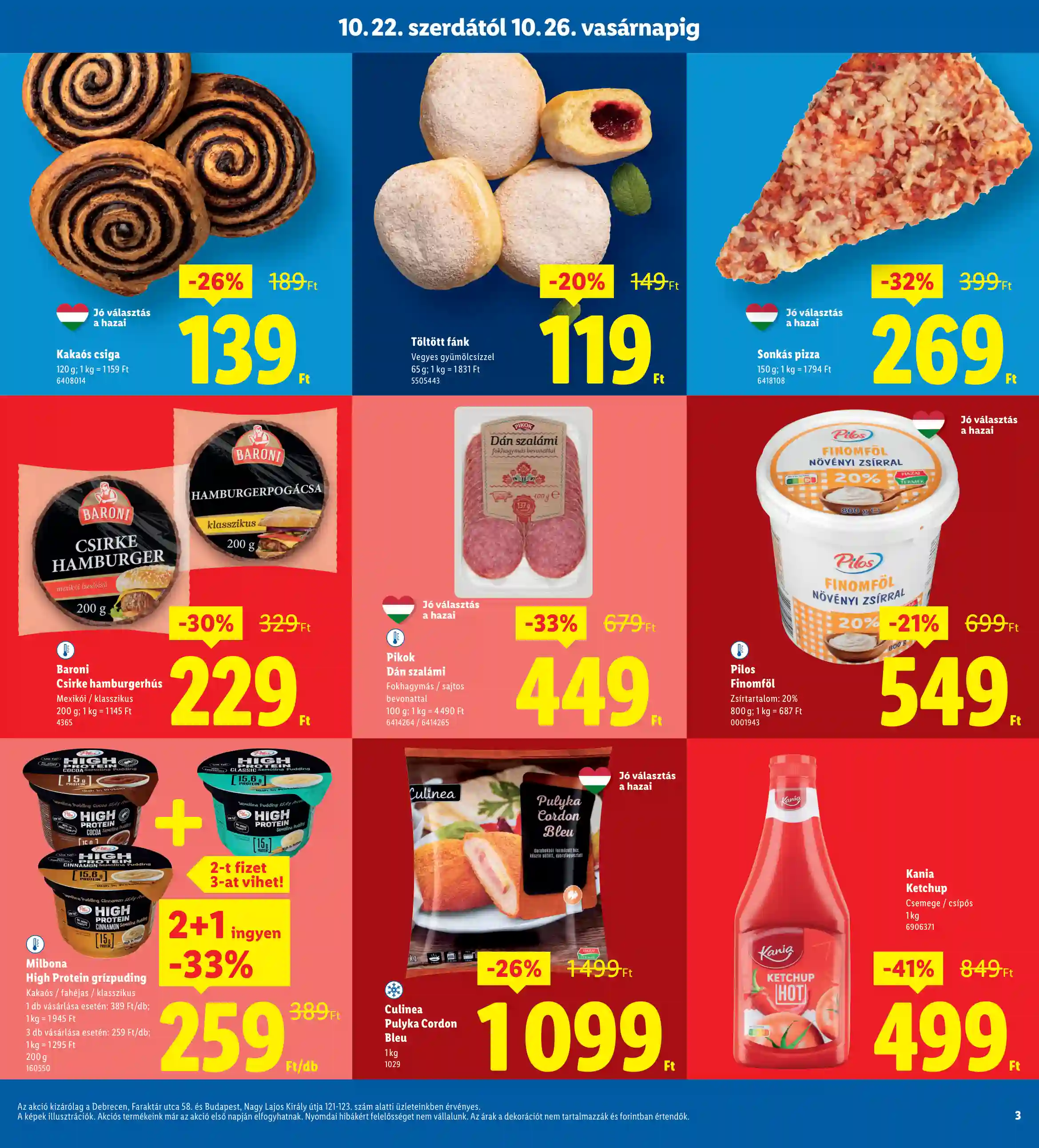 Lidl akciós újság 43. hét (Regionális akciók – Debrecen) (3 oldal)