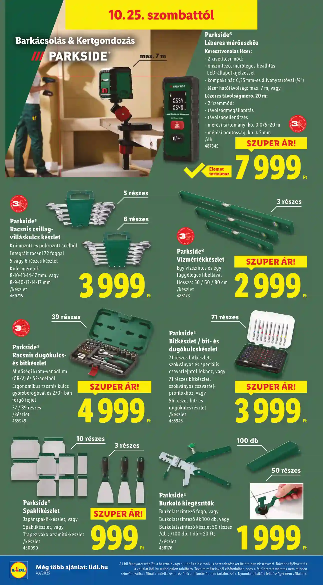 Lidl akciós újság 43. hét (Érvényes 10.22-től) (4 oldal)