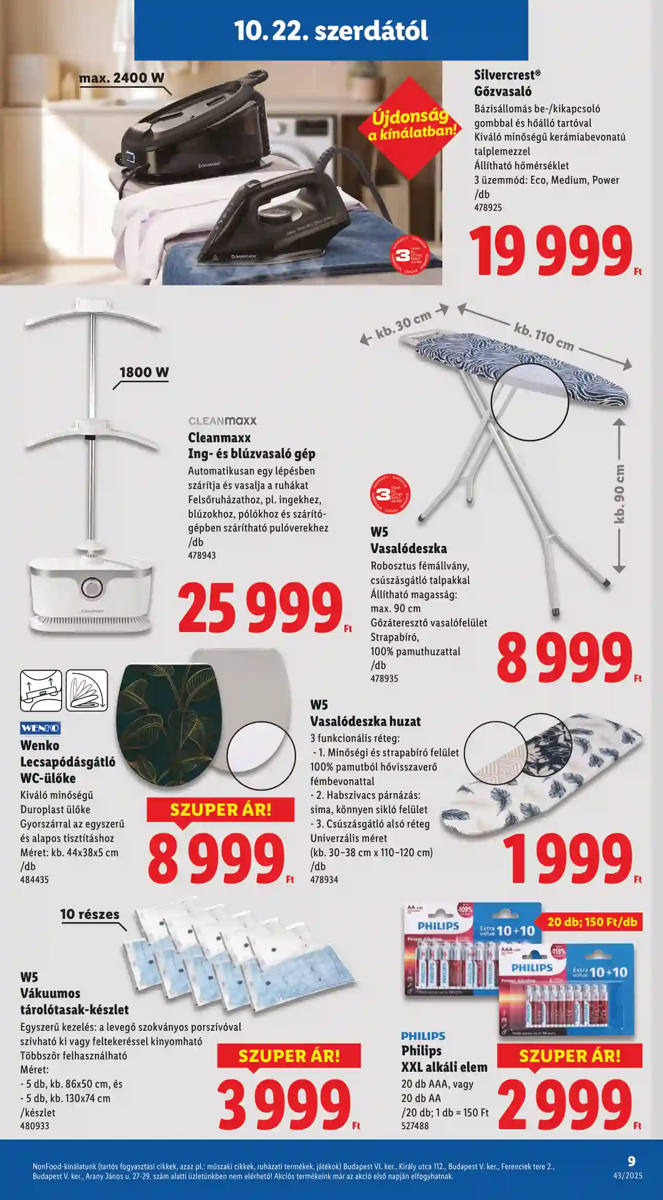 Lidl akciós újság 43. hét (Érvényes 10.22-től) (21 oldal)