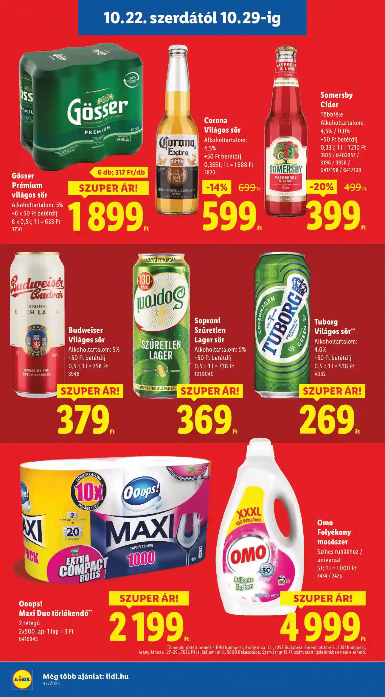Lidl akciós újság 43. hét (Érvényes 10.22-től) (6 oldal)