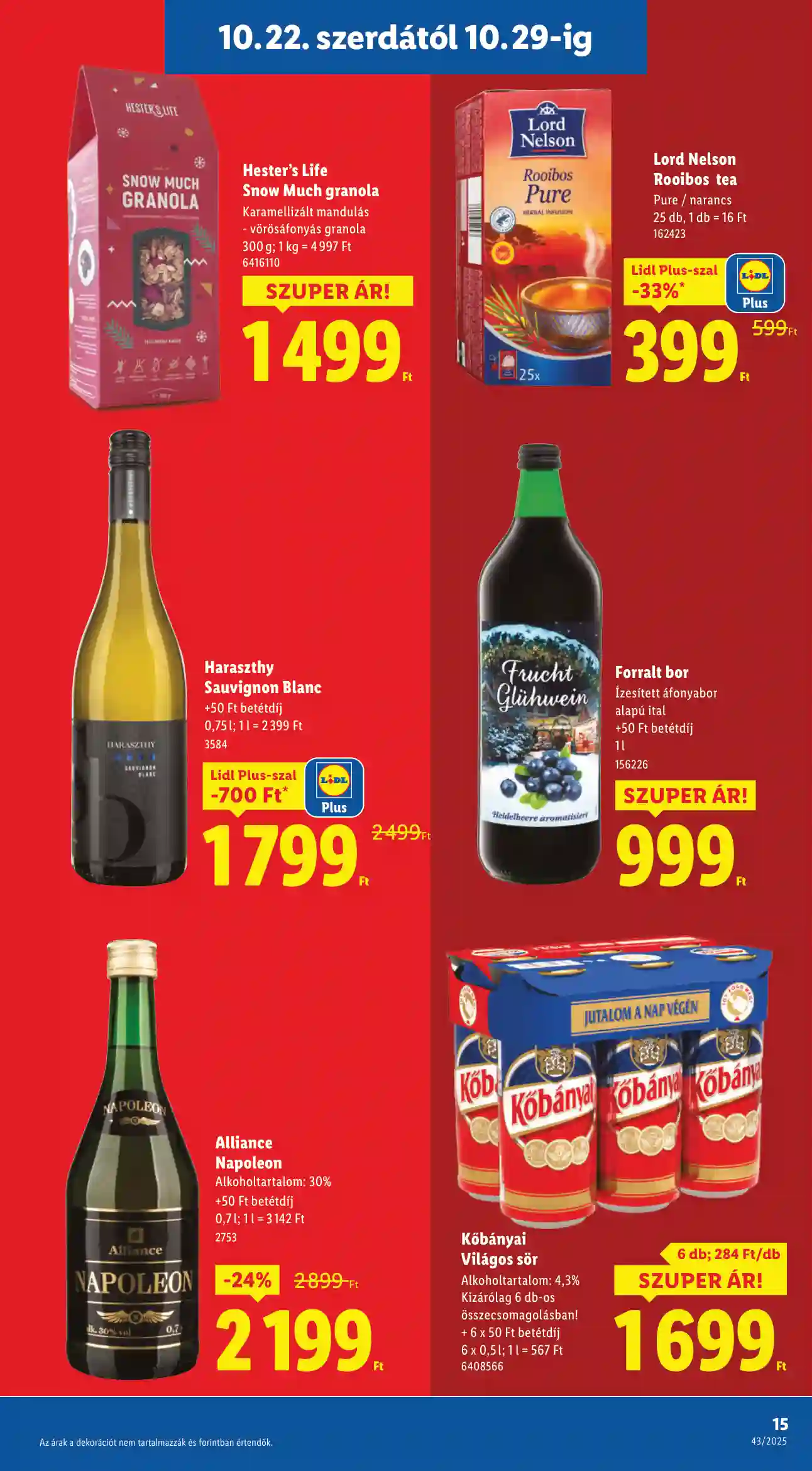 Lidl akciós újság 43. hét (Érvényes 10.22-től) (7 oldal)
