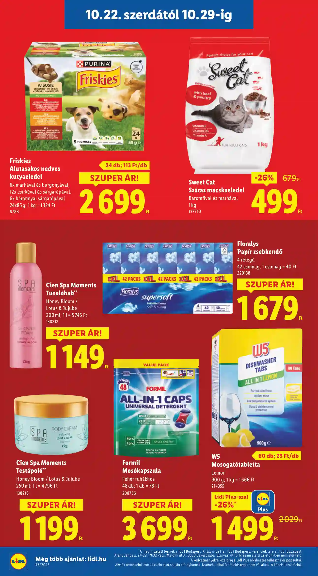 Lidl akciós újság 43. hét (Érvényes 10.22-től) (8 oldal)