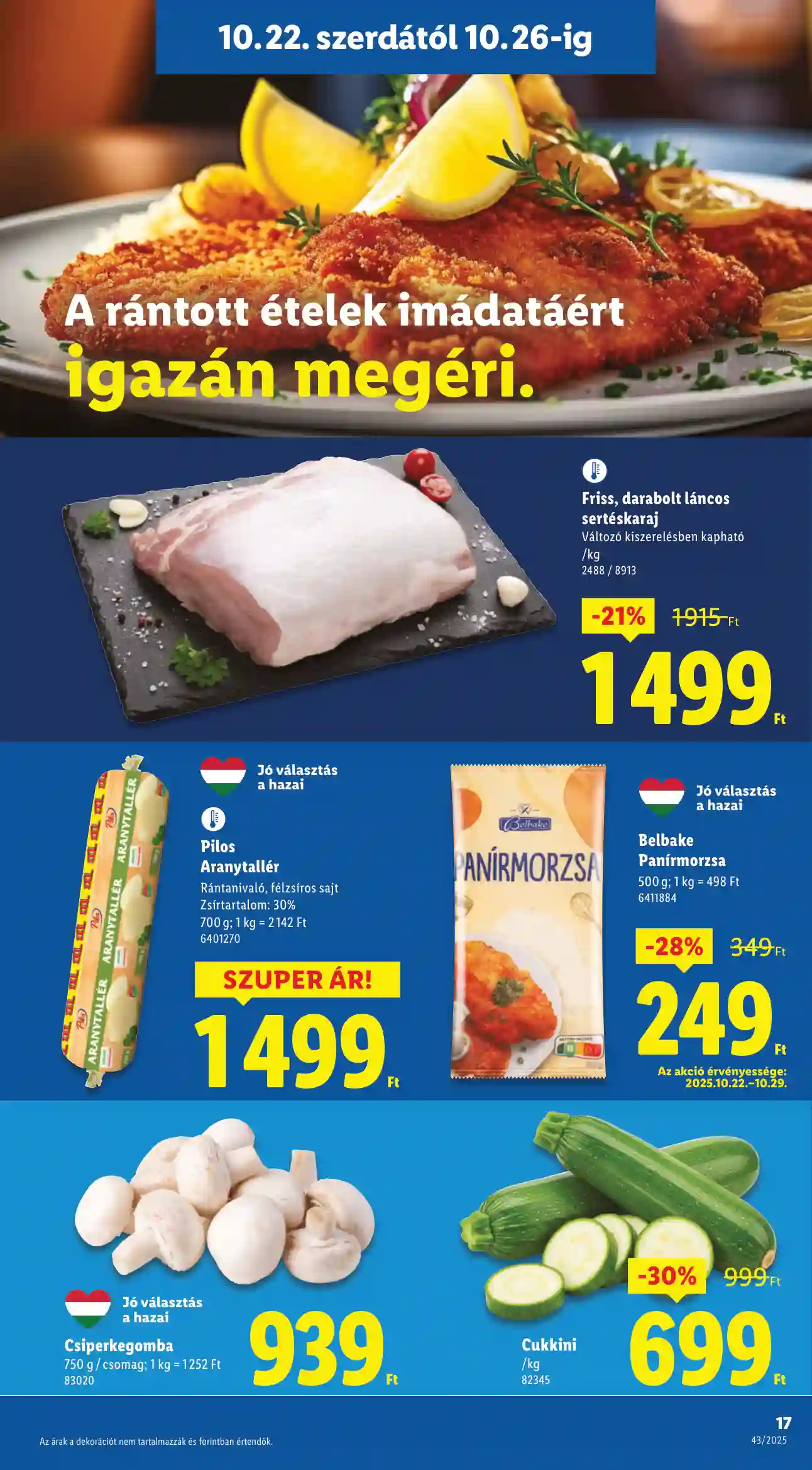 Lidl akciós újság 43. hét (Érvényes 10.22-től) (9 oldal)