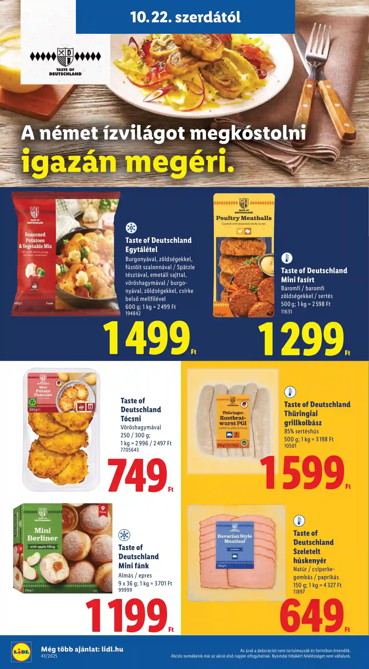 Lidl akciós újság 43. hét (Érvényes 10.22-től) (12 oldal)