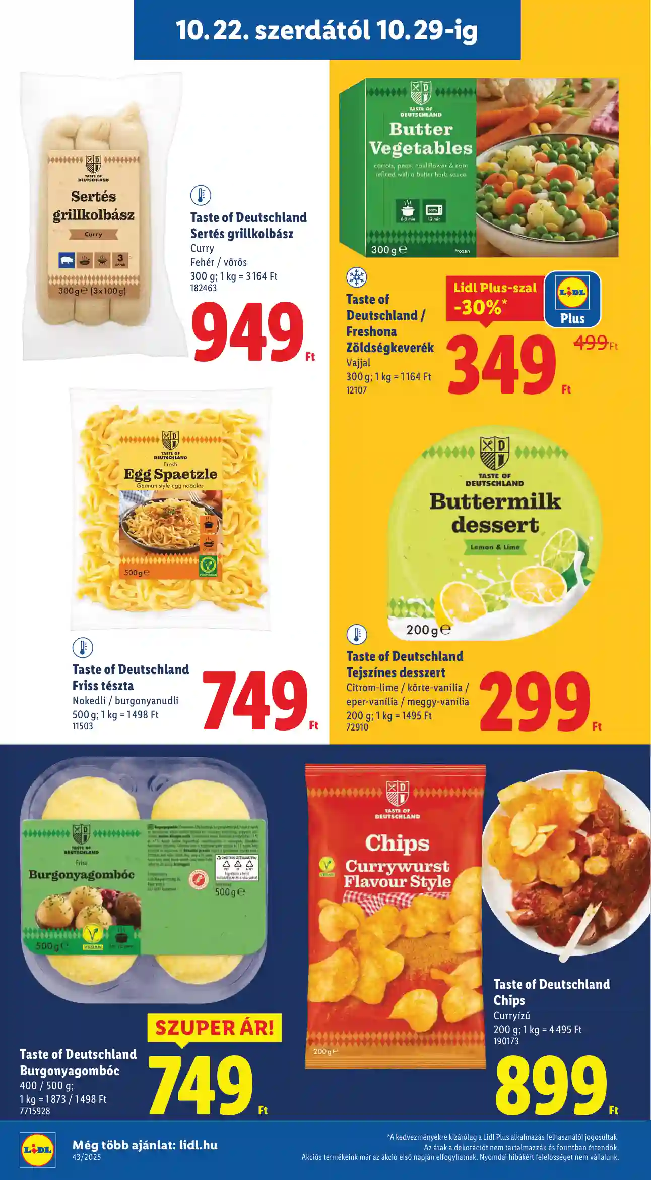 Lidl akciós újság 43. hét (Érvényes 10.22-től) (15 oldal)