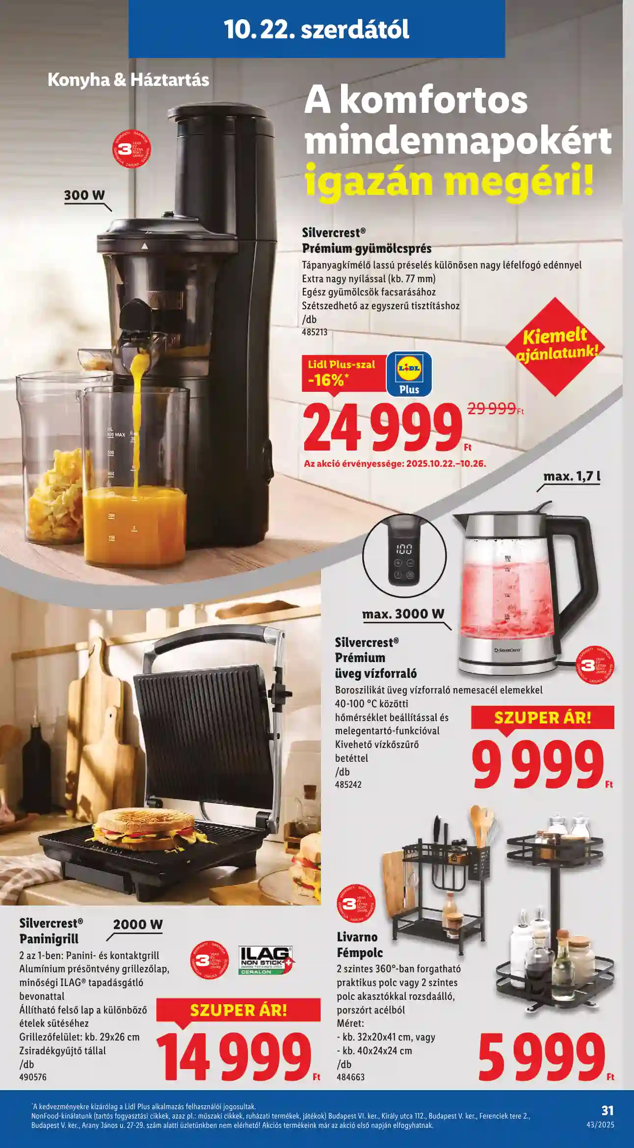Lidl akciós újság 43. hét (Érvényes 10.22-től) (25 oldal)