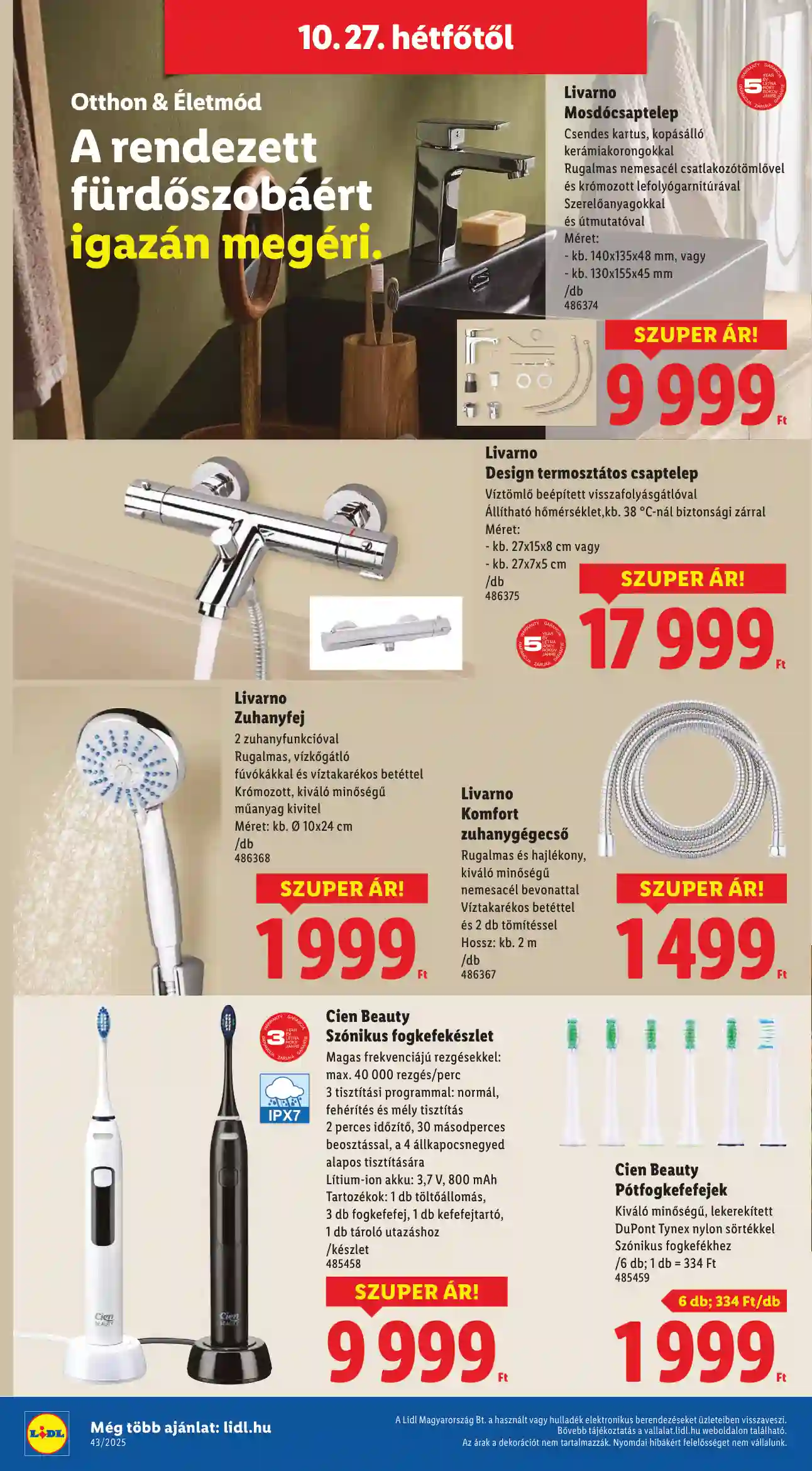 Lidl akciós újság 43. hét (Érvényes 10.22-től) (43 oldal)