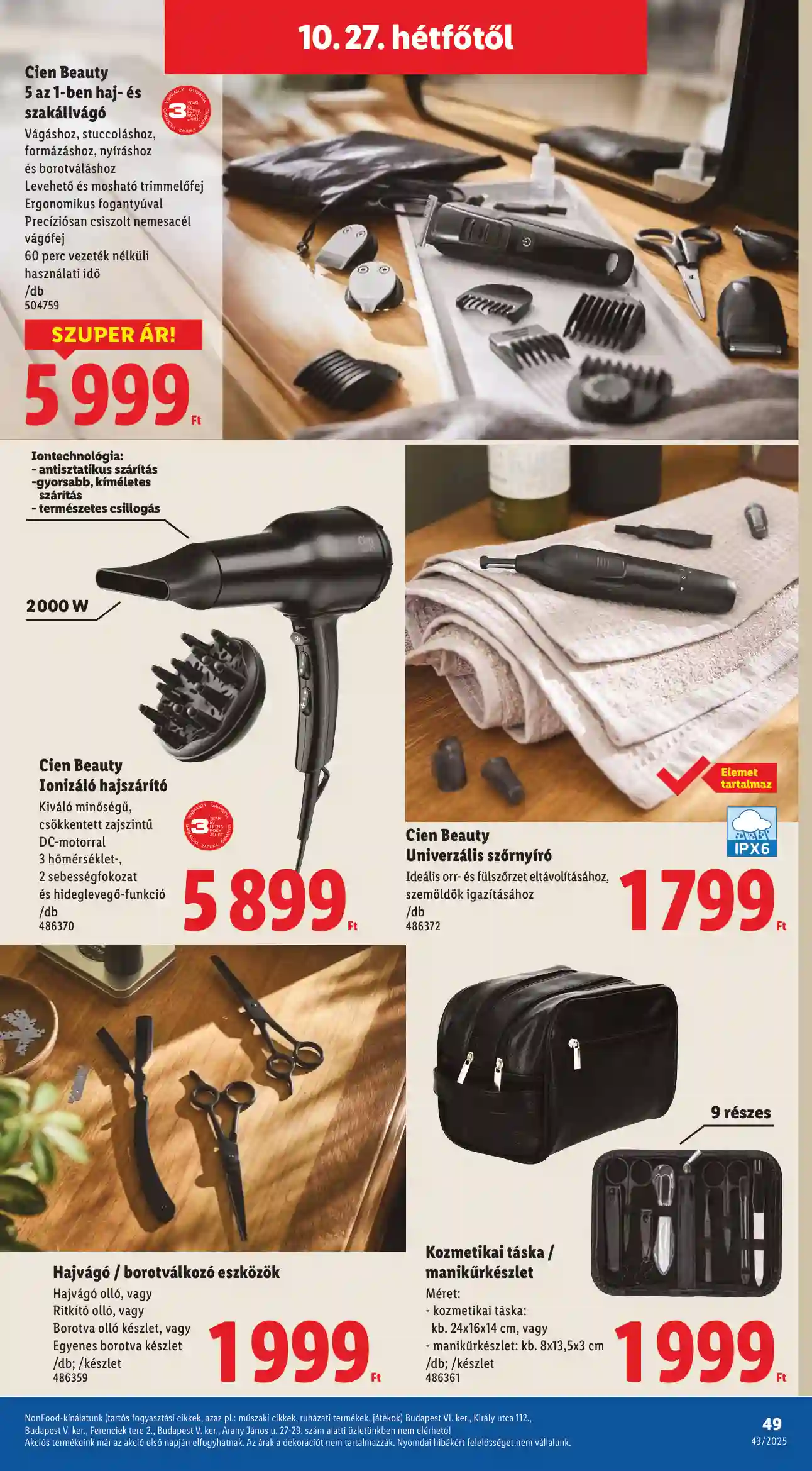 Lidl akciós újság 43. hét (Érvényes 10.22-től) (44 oldal)