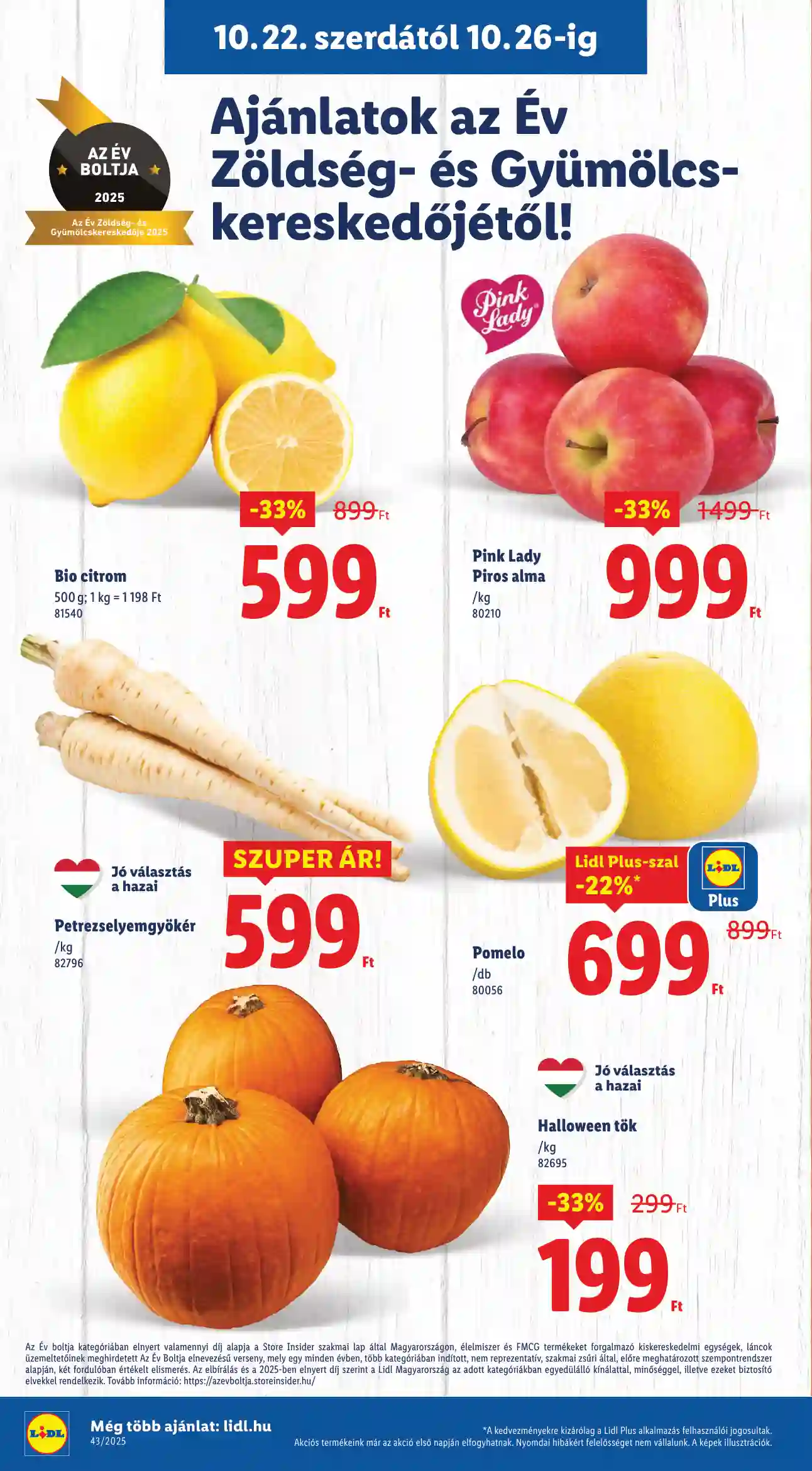 Lidl akciós újság 43. hét (Érvényes 10.22-től) (46 oldal)