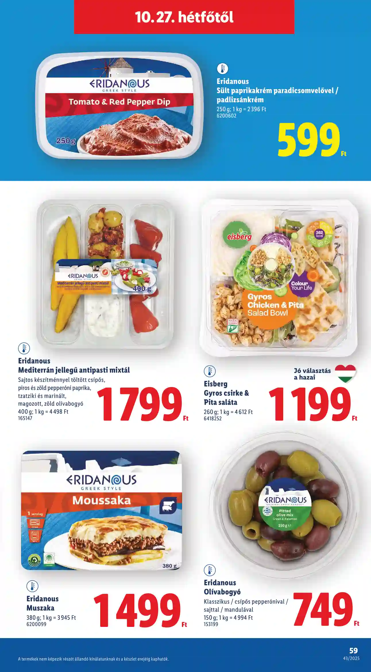 Lidl akciós újság 43. hét (Érvényes 10.22-től) (55 oldal)