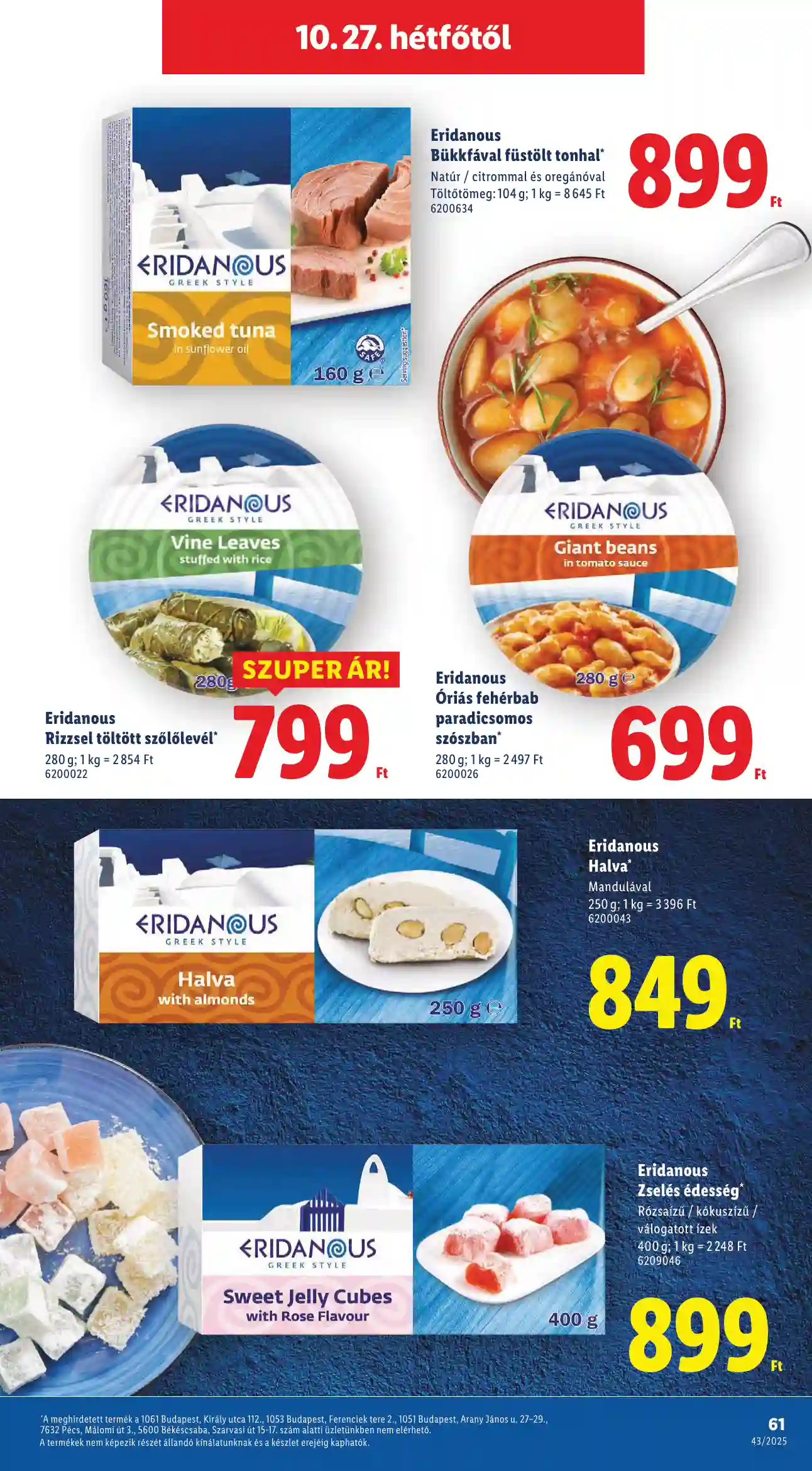 Lidl akciós újság 43. hét (Érvényes 10.22-től) (58 oldal)