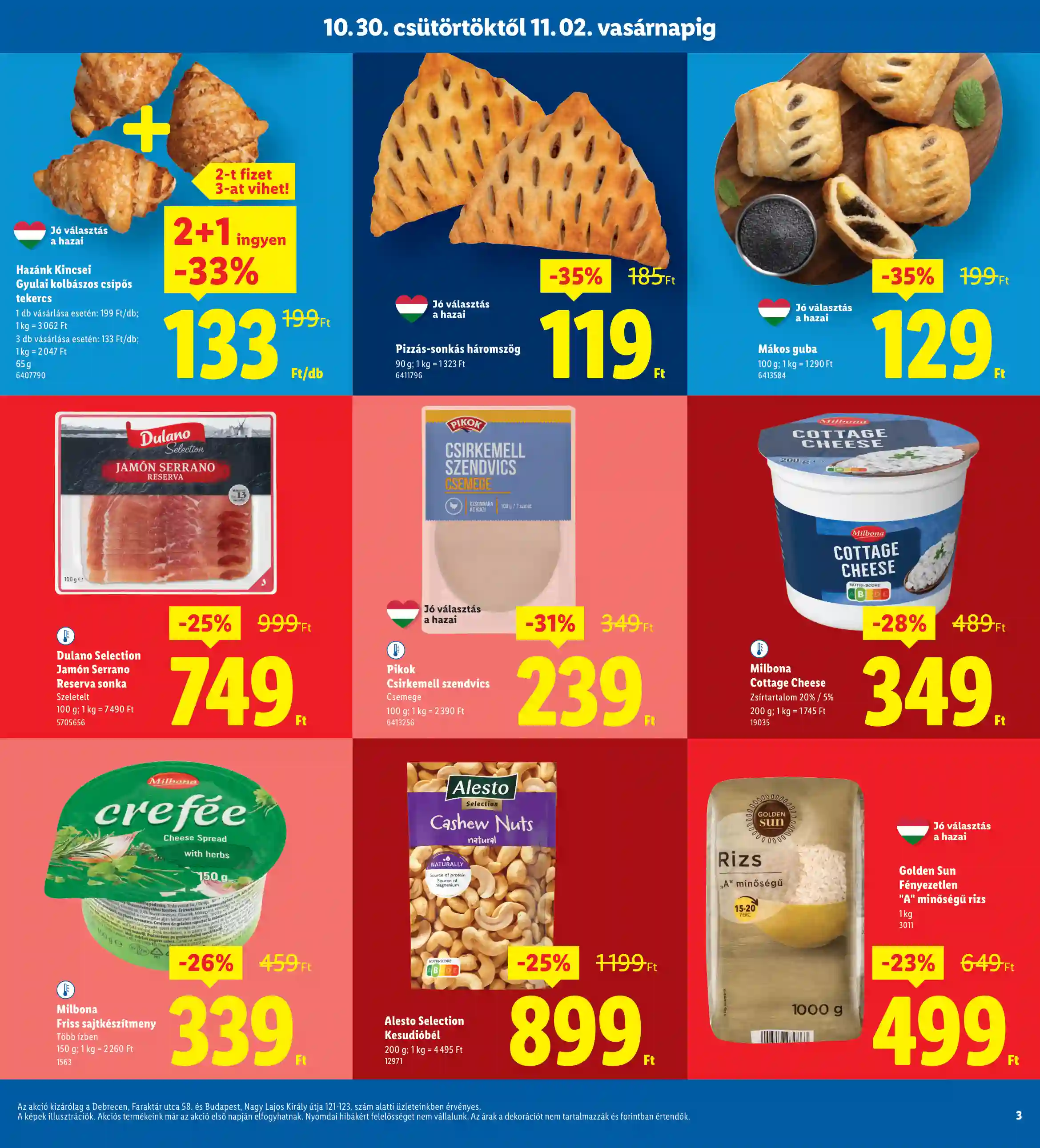 Lidl akciós újság 44. hét (Regionális akciók) (3 oldal)
