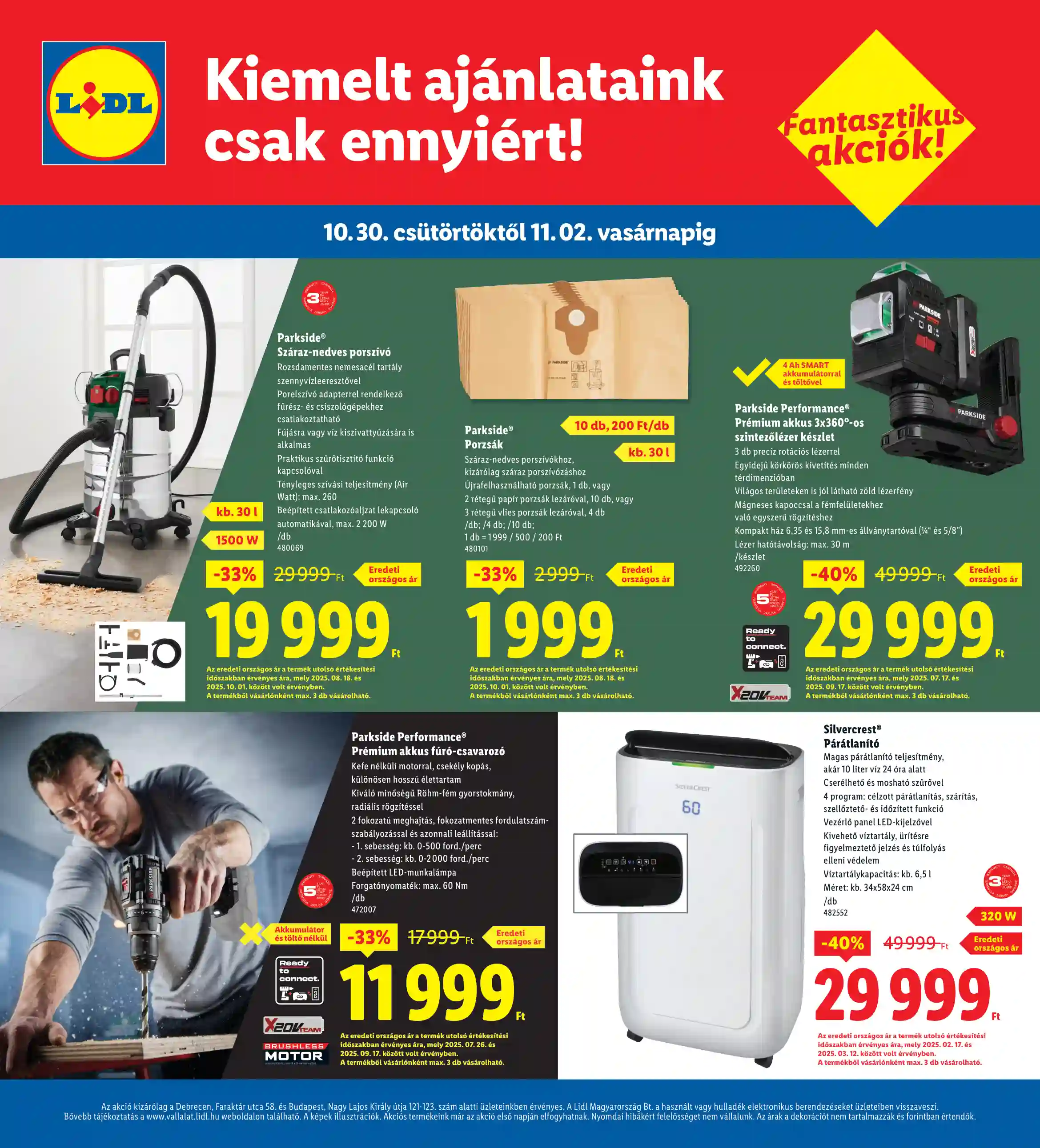 Lidl akciós újság 44. hét (Regionális akciók) (4 oldal)