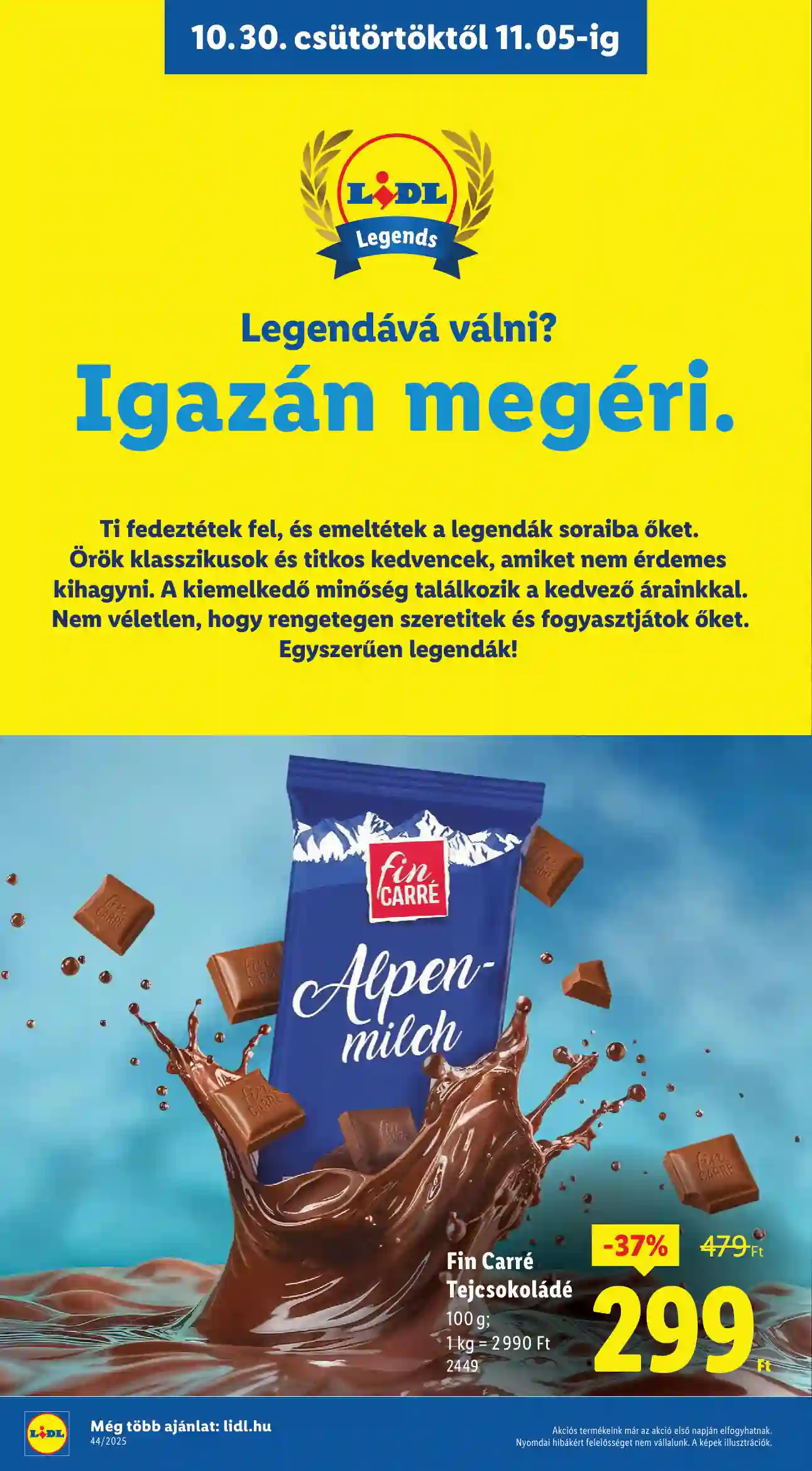 Lidl akciós újság 44. hét (Érvényes 10.30-tól) (2 oldal)