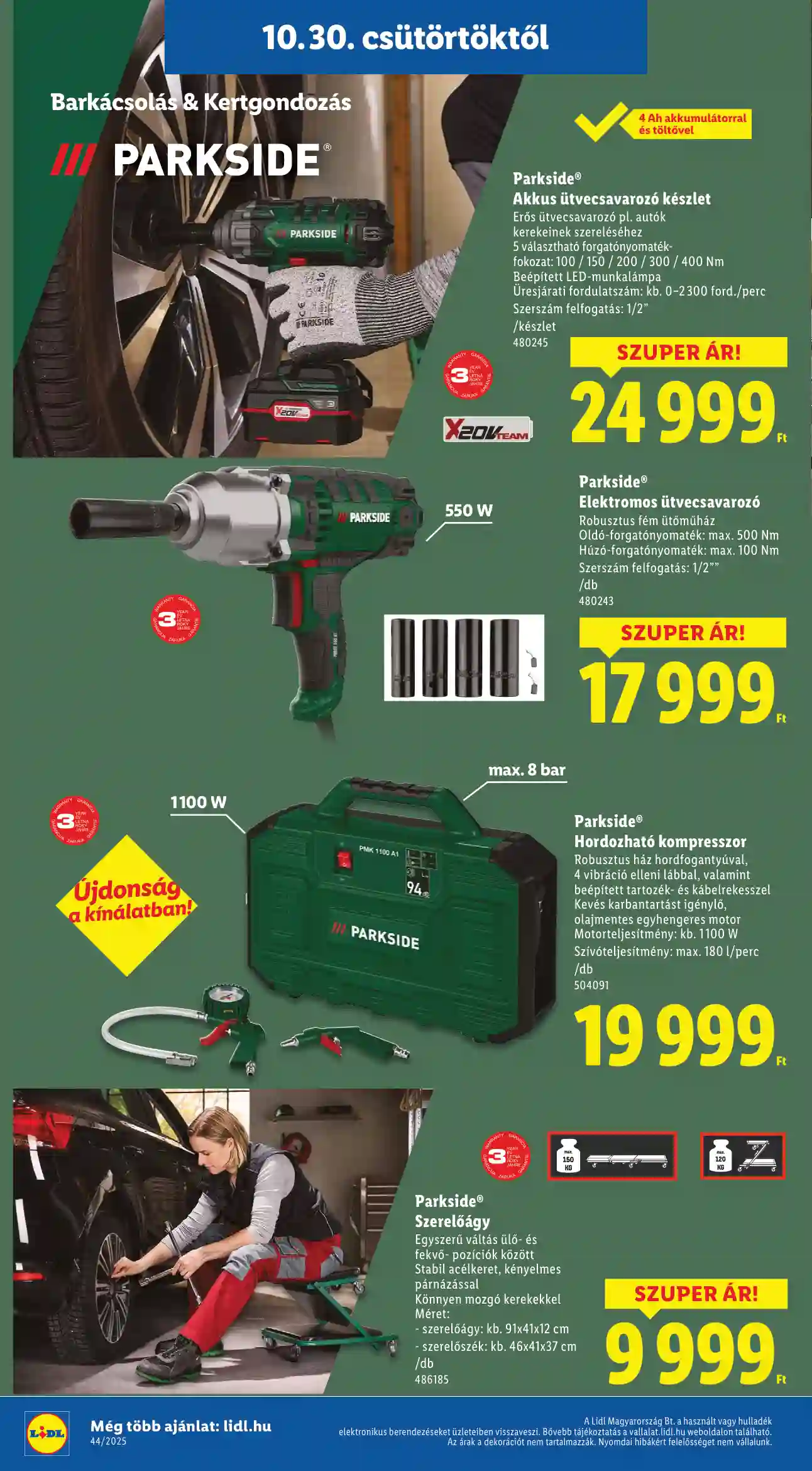 Lidl akciós újság 44. hét (Érvényes 10.30-tól) (8 oldal)